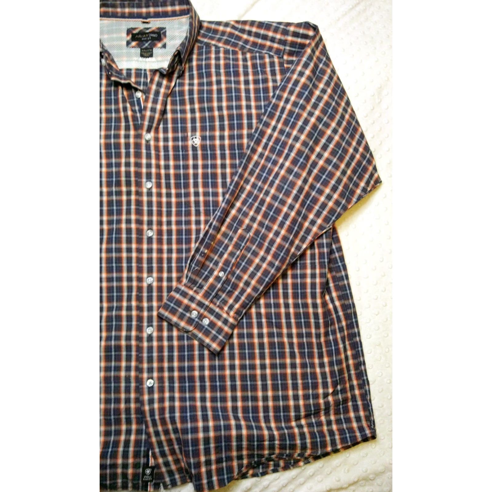 Ariat Ariat Pro Series Shirt Mens 2XL Red & Blue Plaid Button-Down Western Rodeo Size US XXL / EU 58 / 5 - 2 Thumbnail