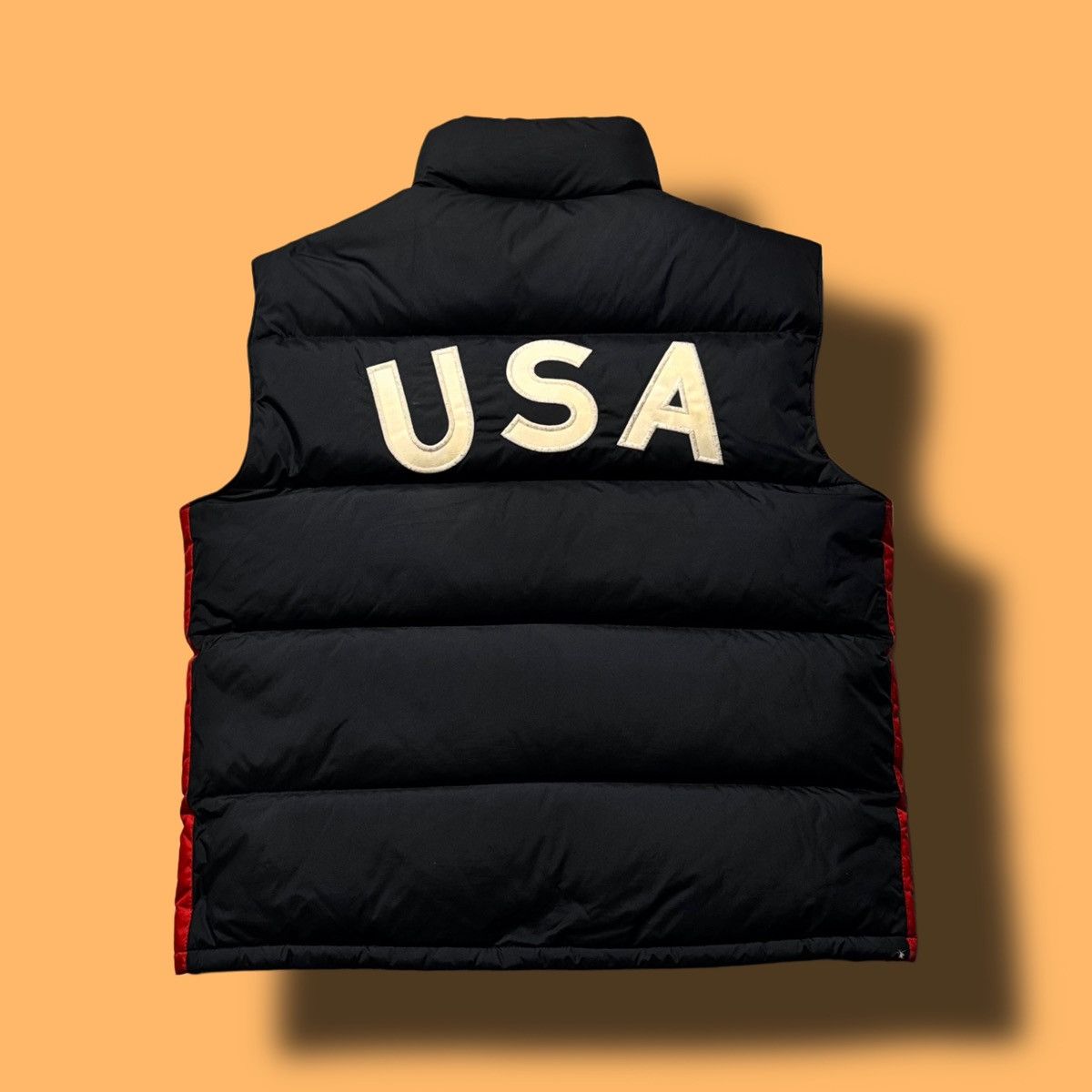 Polo Ralph Lauren × Vintage 00s Ralph Lauren by Polo Oversize USA Down Vest Drill Y2K Size US M / EU 48-50 / 2 - 3 Thumbnail