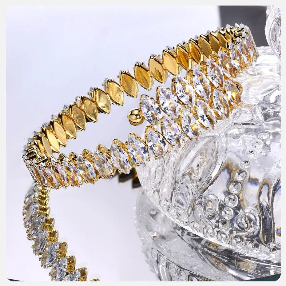 Other 8mm Bling AAA CZ Stone Tennis Chain Bangle Bracelet Size ONE SIZE - 1 Thumbnail
