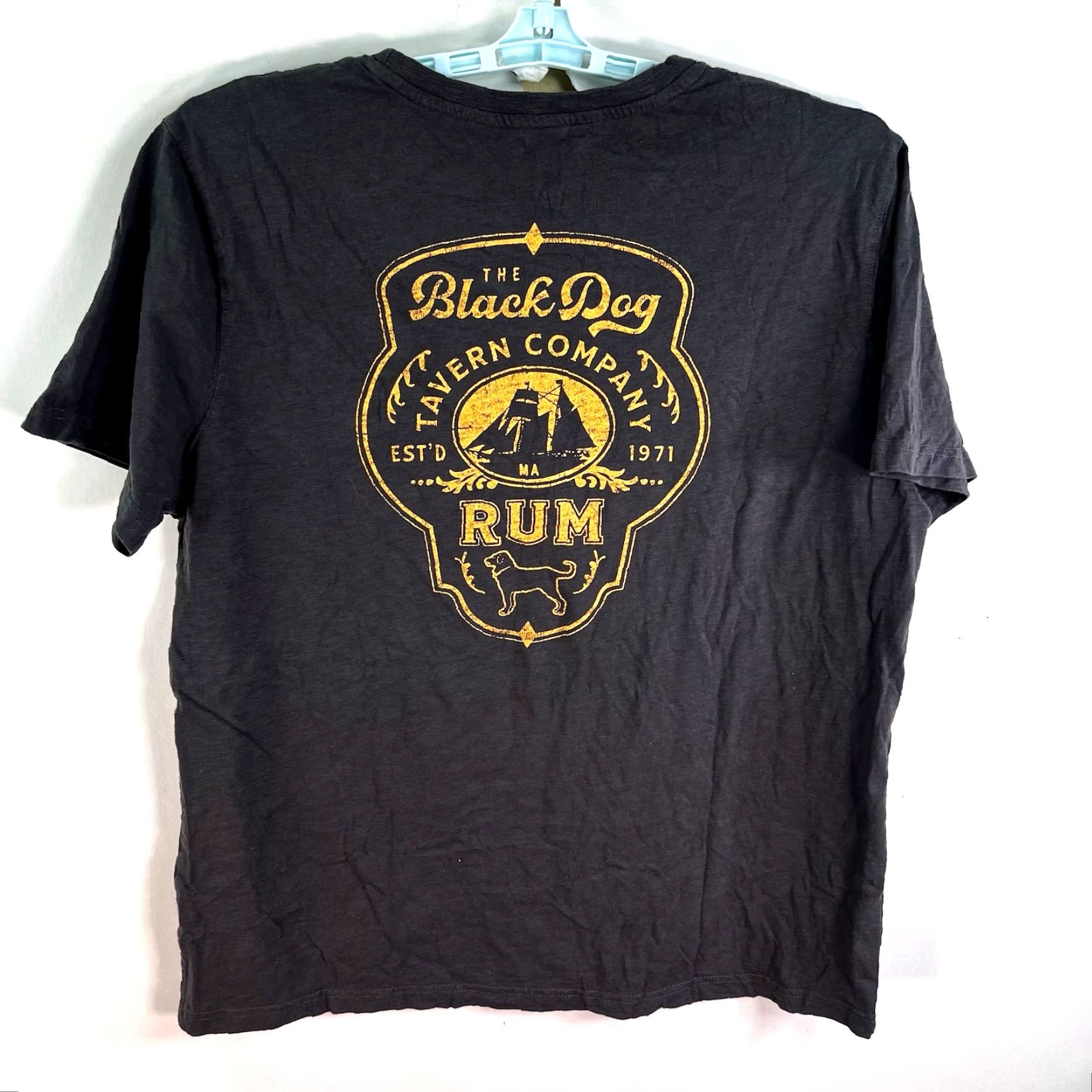 Vintage VINTAGE The Black Dog T-Shirt Mens Size Large Black Graphic Print Short Sleeve Crew Neck Casual Dog Music Retro Size US L / EU 52-54 / 3 - 2 Thumbnail