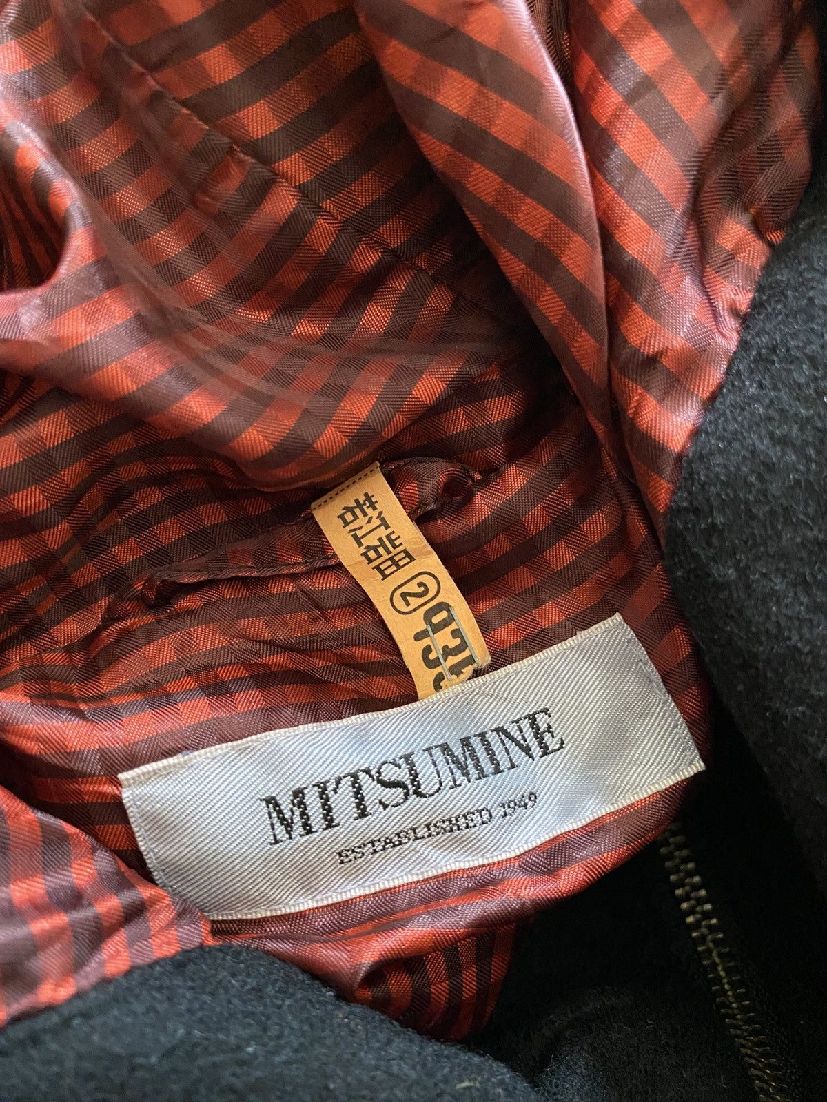 Japanese Brand Mitsumine wool leather gothic punk jacket vkei style Size US L / EU 52-54 / 3 - 7 Thumbnail