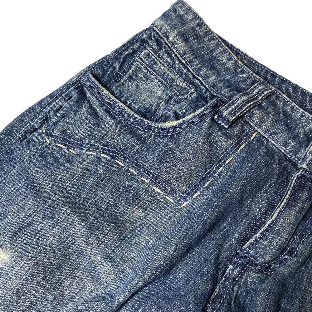 If Six Was Nine 2000's Antik Flared Seawash Tribal Bootcut Jeans Size US 29 - 5 Thumbnail