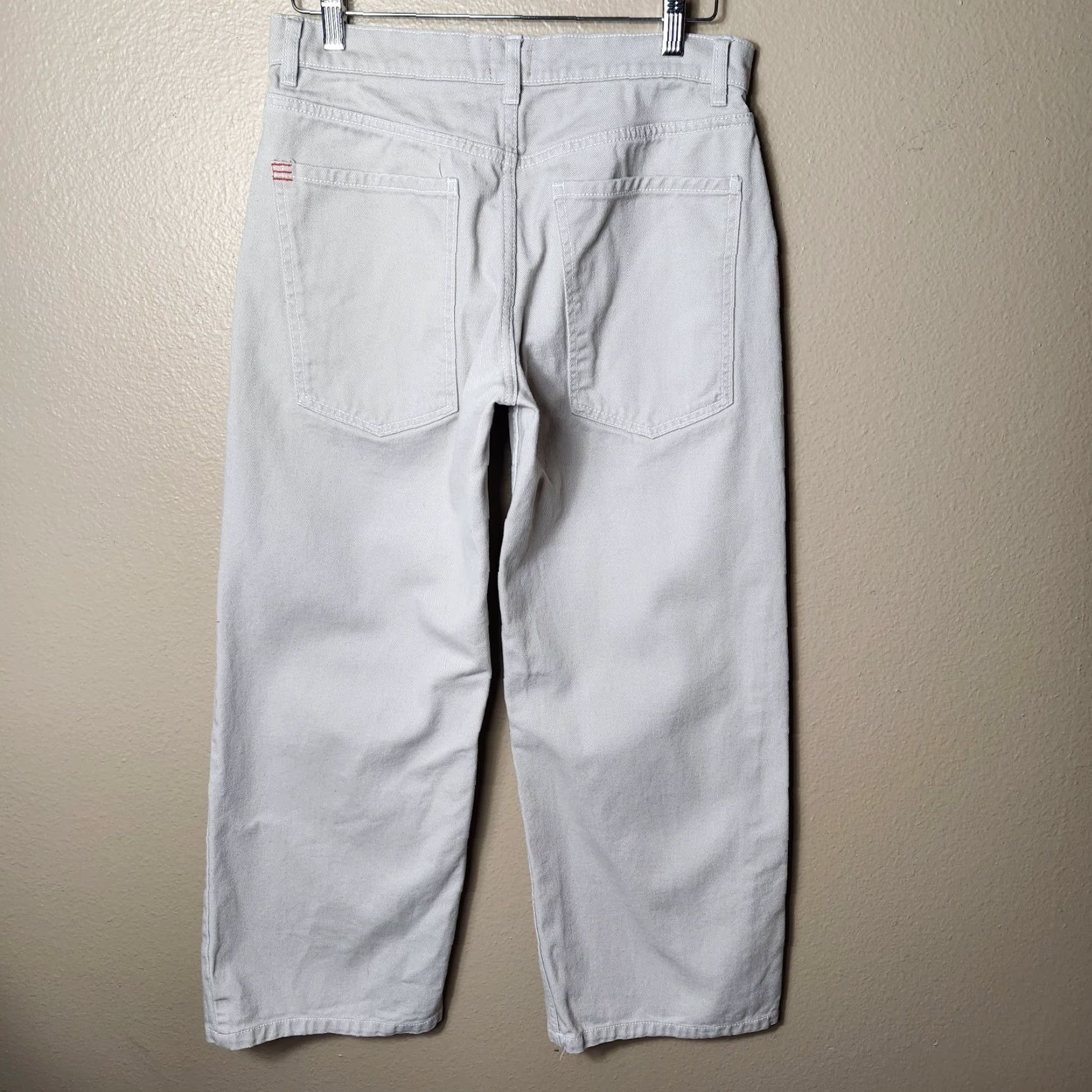 Urban Outfitters Urban Outfitters BDG Womens Beige/Gray High Rise Wide Leg Jeans Size 27 Size 27" / US 4 / IT 40 - 5 Thumbnail