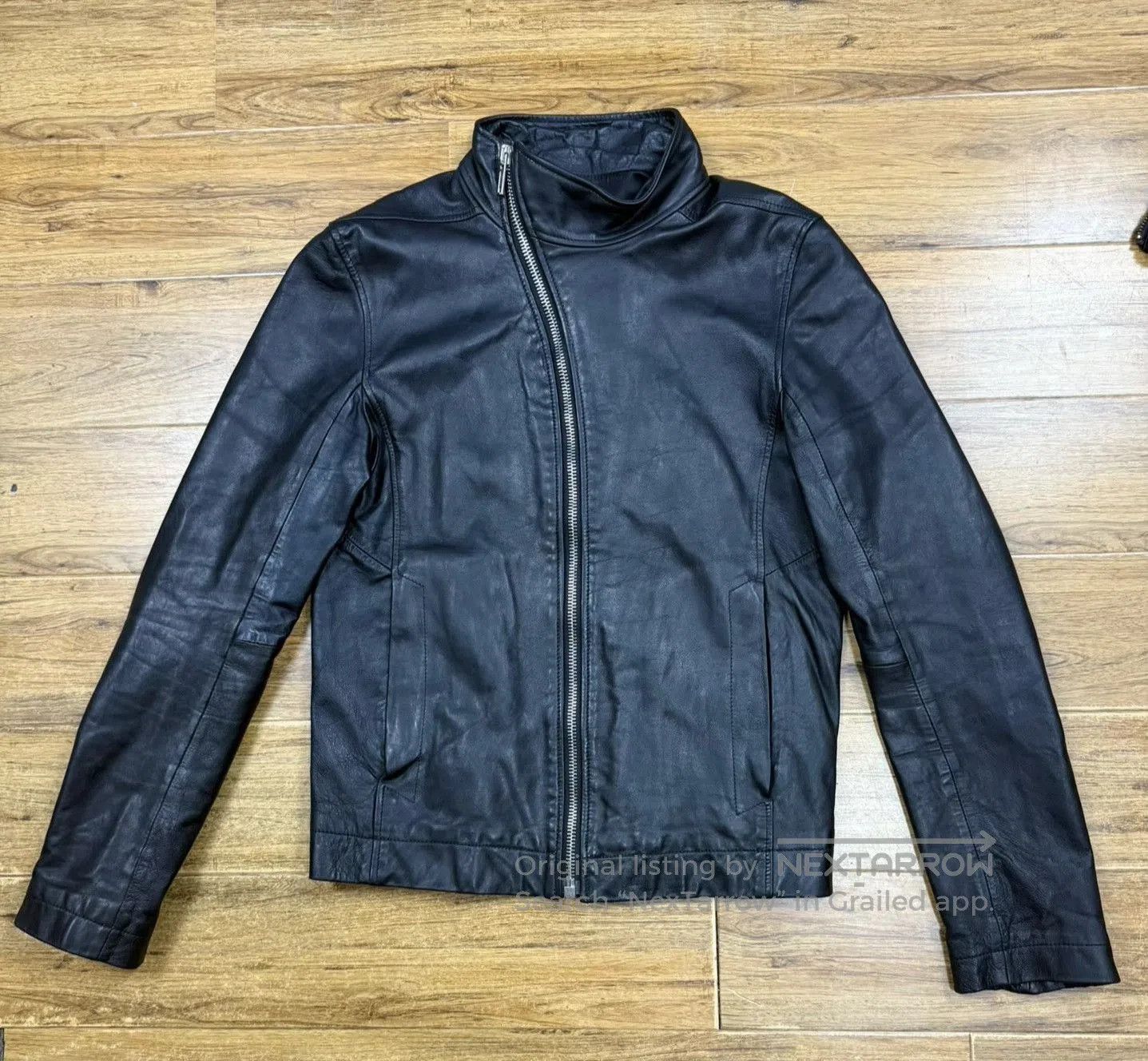 Rick Owens Rick Owens Men's Leather Biker Jacket. Size US S / EU 44-46 / 1 - 1 Thumbnail