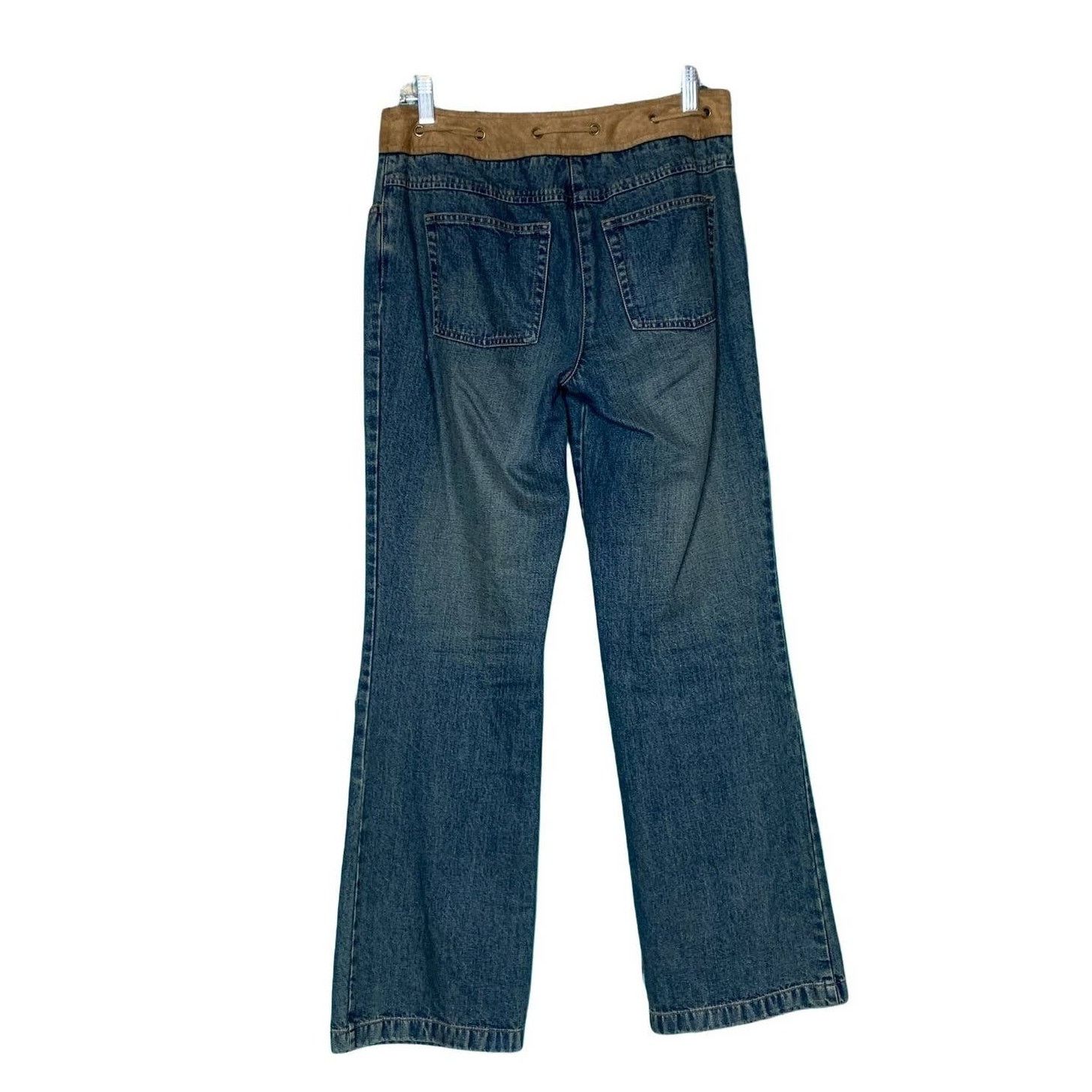 Loft Loft vintage blue wide legs boho jeans size 6 Size 28" / US 6 / IT 42 - 5 Thumbnail