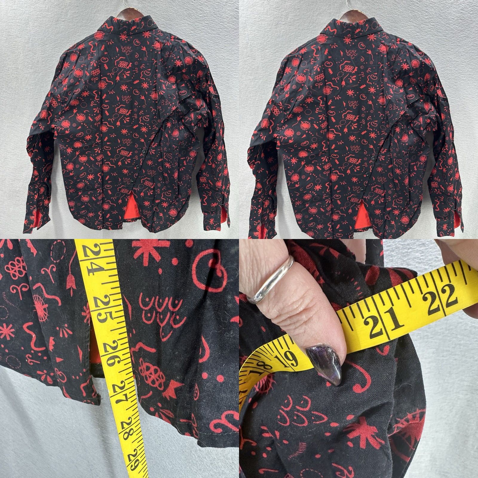 Vintage VTG Mine And Bills Rodeo Shirt Mens Small Western Bib Front Button-Up Collared Cotton Black Long Sleeve Cowboy Vintage Mens Shirt Size US S / EU 44-46 / 1 - 8 Thumbnail