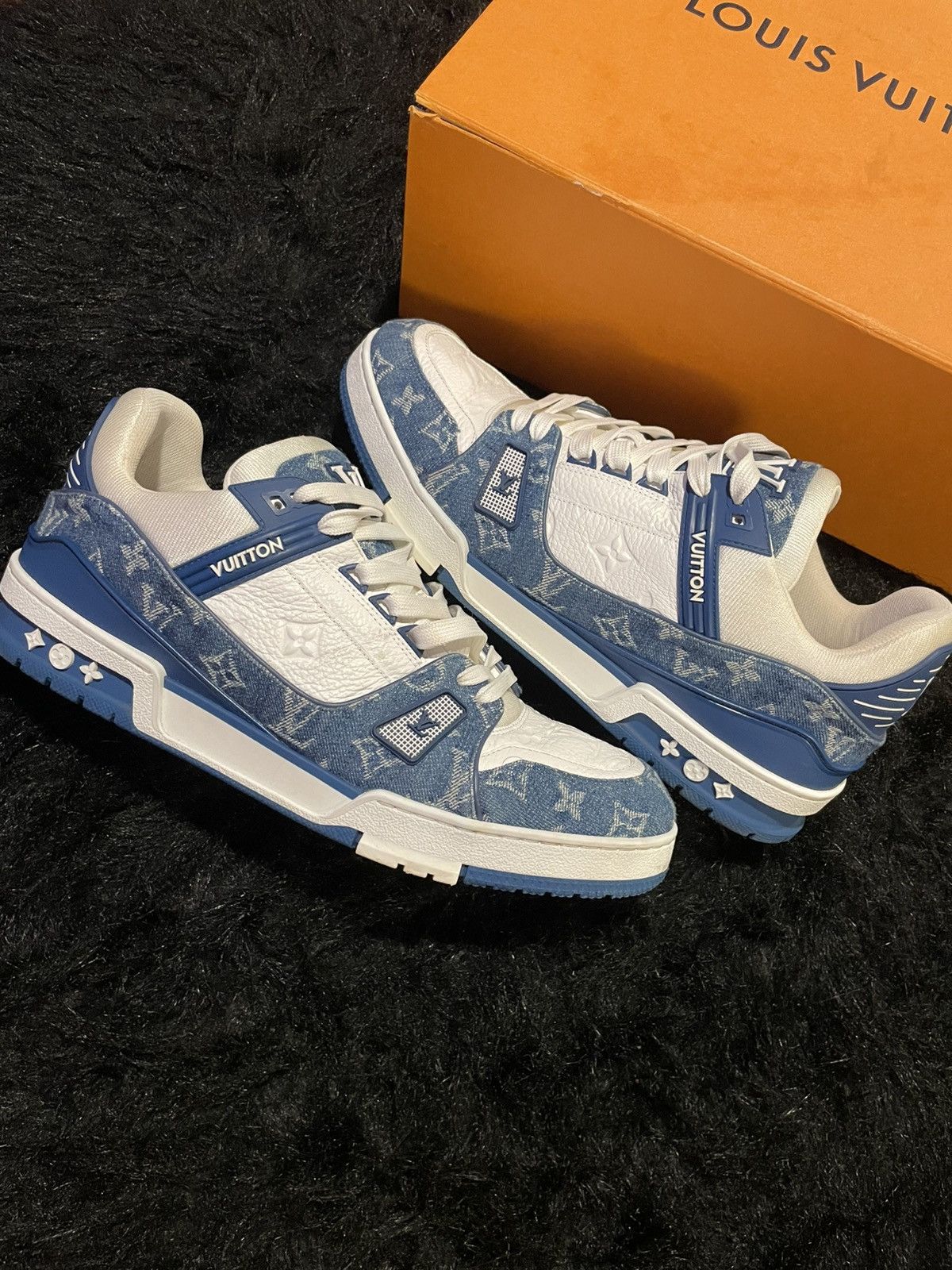 Louis Vuitton Trainer Denim Blue