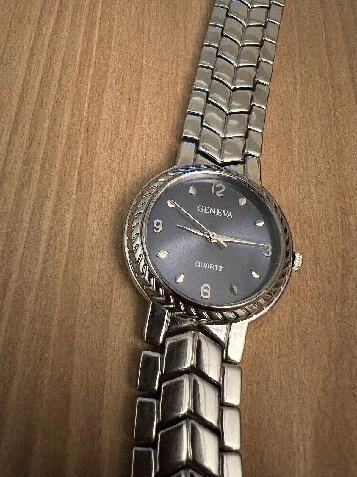 Geneva Geneva watch Blue Dial New Battery Size ONE SIZE - 1 Thumbnail