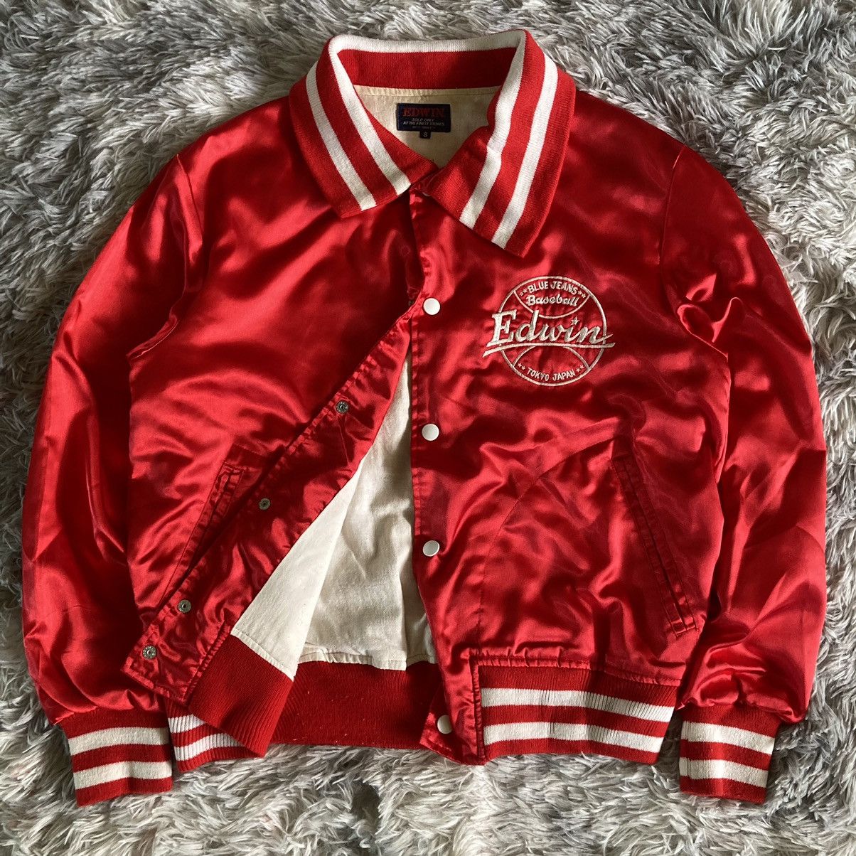 Edwin Vintage Edwin Baseball Jacket 80s✨ Size US S / EU 44-46 / 1 - 2 Thumbnail