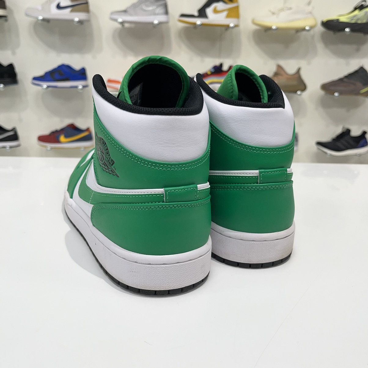 Nike Air Jordan 1 Mid Lucky Green Size US 12 / EU 45 - 4 Thumbnail