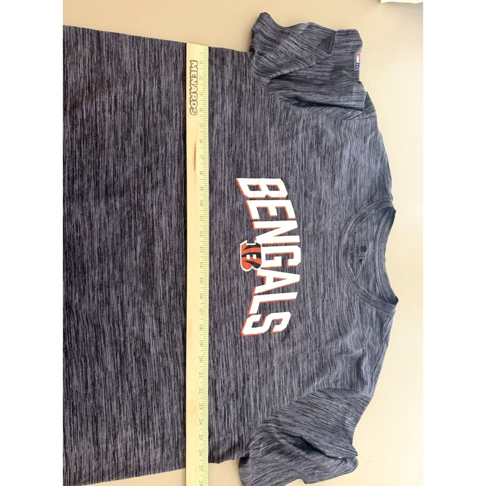 Nike Nike Cincinnati Bengals Football Shirt Mens 3XL Charcoal Gray Heather On Field Size US XXL / EU 58 / 5 - 7 Thumbnail