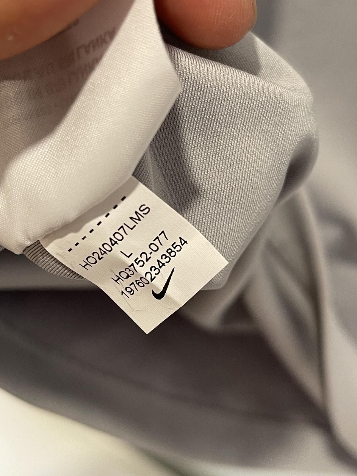 Nike Nike Sportswear Long Sleeve Dress Size L Gray Size L / US 10 / IT 46 - 4 Thumbnail