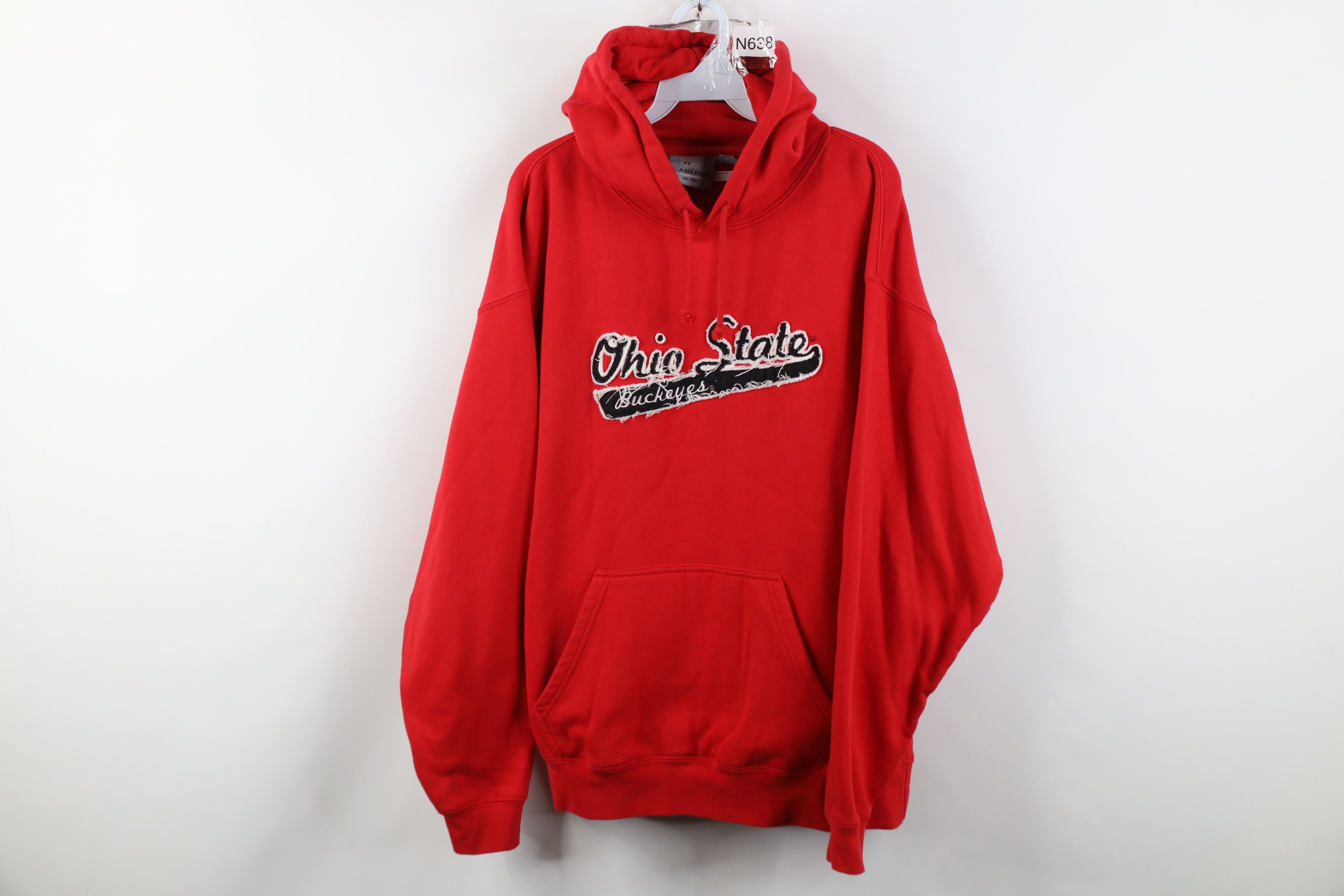Vintage Vintage 90s Y2K Ohio State University Hoodie Sweatshirt Size US L / EU 52-54 / 3 - 1 Thumbnail