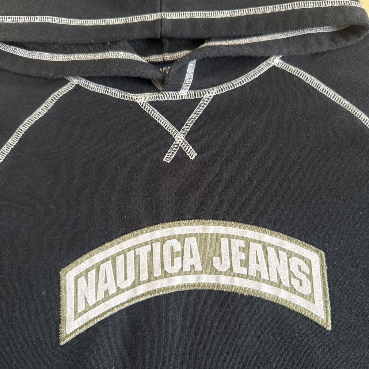 Nautica Vintage Nautica Jeans Hoodie Black Spell Out Pullover Mens Size US L / EU 52-54 / 3 - 4 Thumbnail