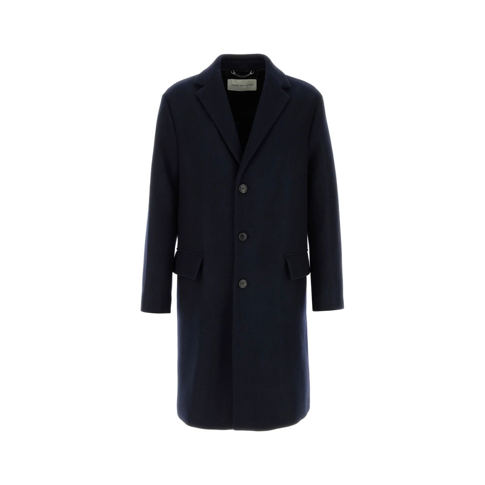 Dries Van Noten DRIES VAN NOTEN Rustic Midnight Blue Wool Blend Coat New & A Size US L / EU 52-54 / 3 - 1 Thumbnail