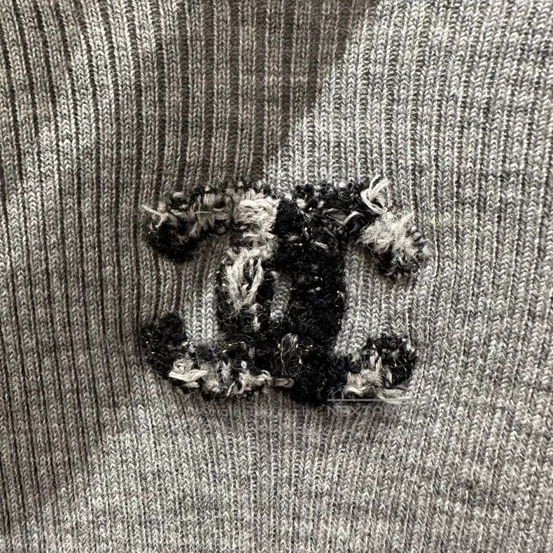 Chanel Chanel Logo floral slim knitted long sleeves Size XXS / US 00 / IT 34 - 6 Thumbnail