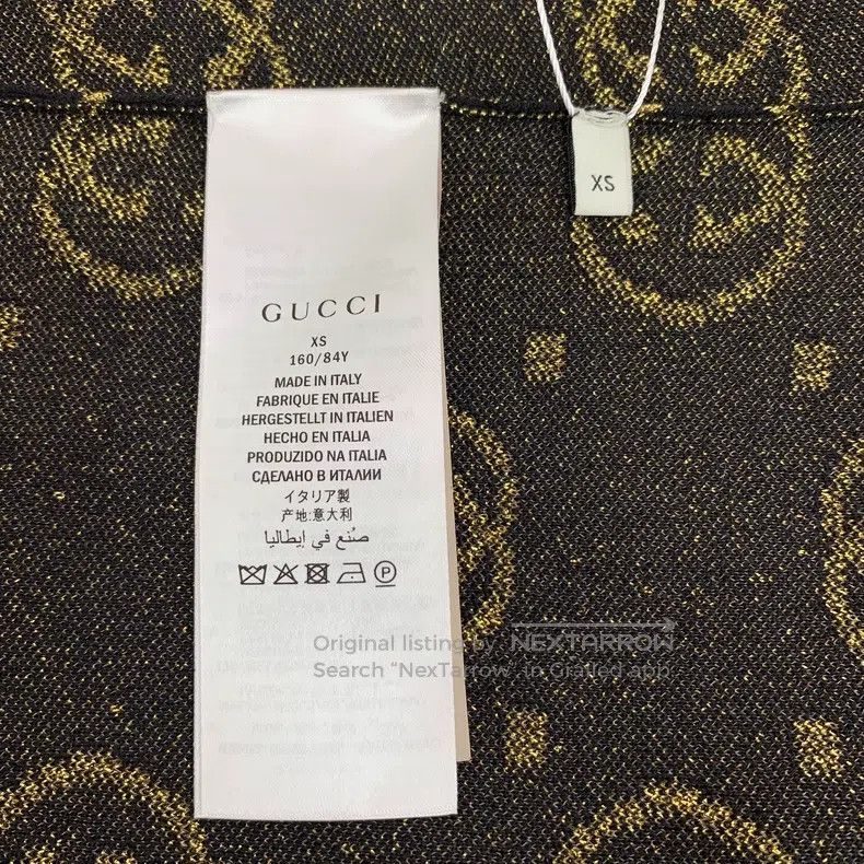 Gucci Gucci Black logo jacquard full-print wool V-neck single-br Size XS / US 0-2 / IT 36-38 - 7 Thumbnail