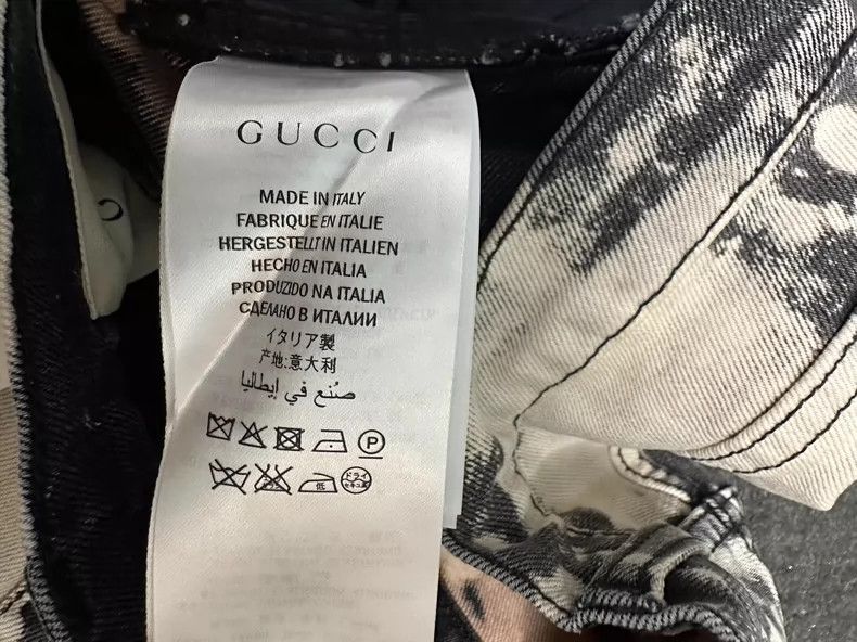 Gucci GucciEmbroidered old jeans, sports pants, casual pants 2503 Size 26" / US 2 / IT 38 - 3 Thumbnail