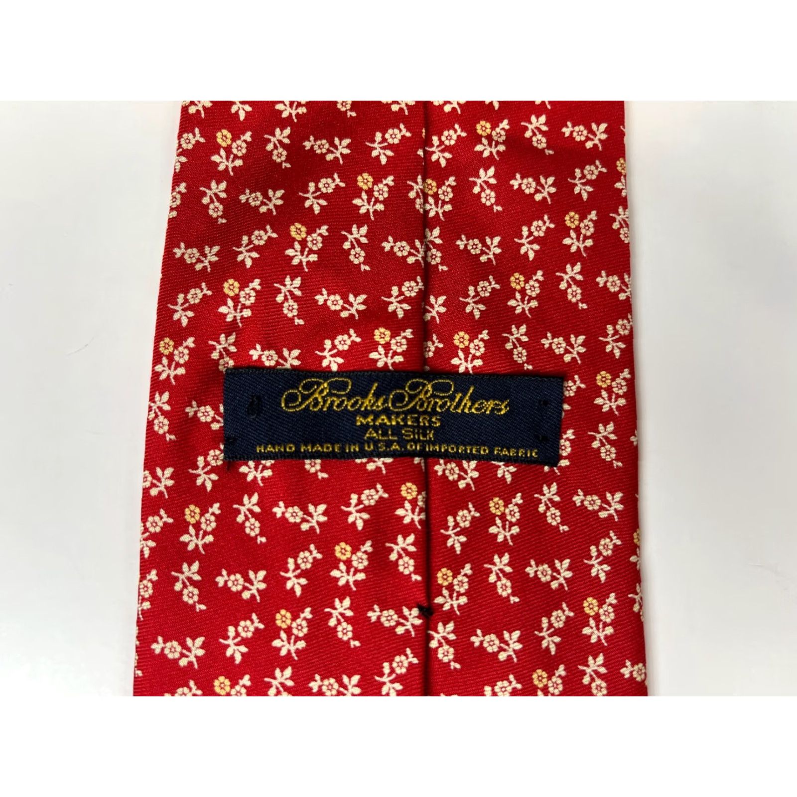 Brooks Brothers VINTAGE Brooks Brothers Makers Silk Tie Floral Hand Made in USA Size ONE SIZE - 7 Thumbnail