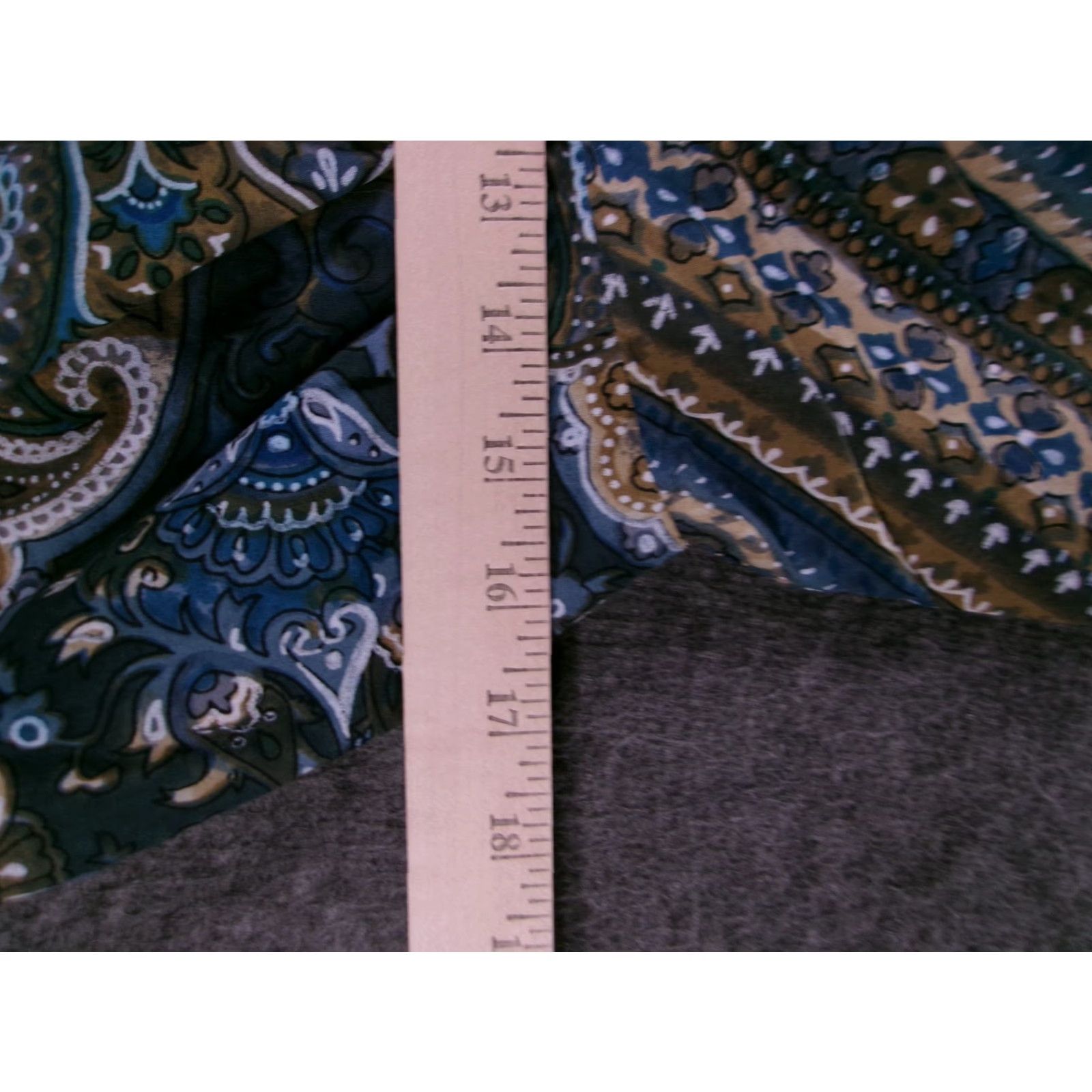 Vintage Serengeti Dress Womens M Maxi Paisley Sleeveless V Neck Cotton Blue Green Flowy Size M / US 6-8 / IT 42-44 - 4 Thumbnail