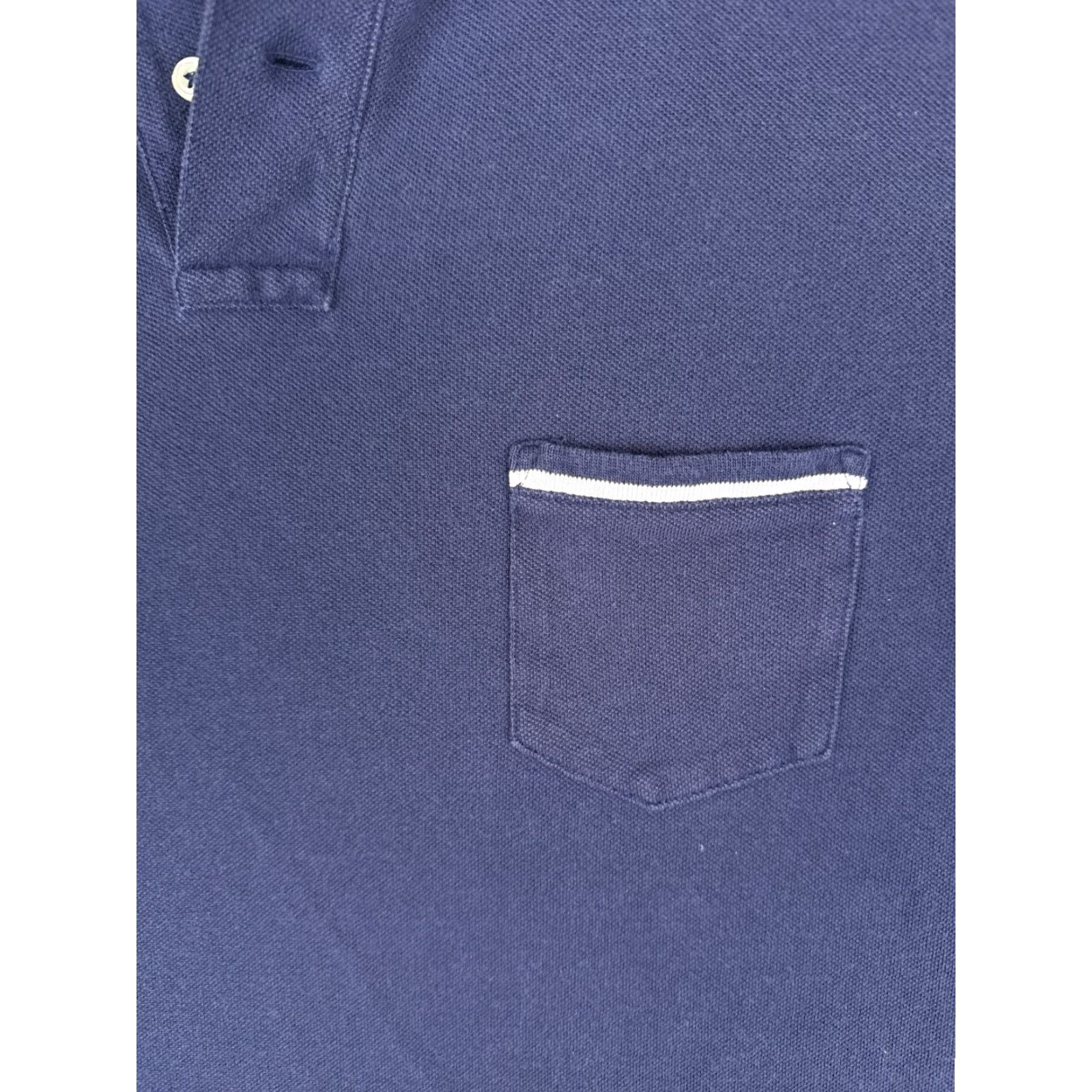 Ralph Lauren VINTAGE Ralph Lauren Polo Shirt Men L Blue Cotton Custom Fit Pocket Shirt Size US L / EU 52-54 / 3 - 6 Thumbnail