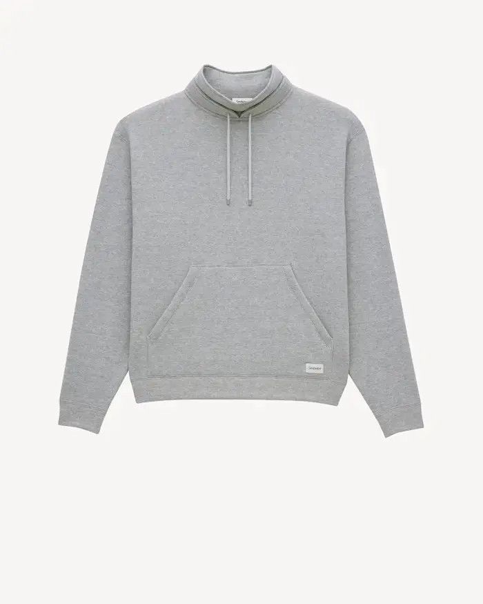 Saint Laurent Paris oc11z0126 795387 High-Neck Sweatshirt & Hoodie in Gris Chine Size US XS / EU 42 / 0 - 1 Thumbnail