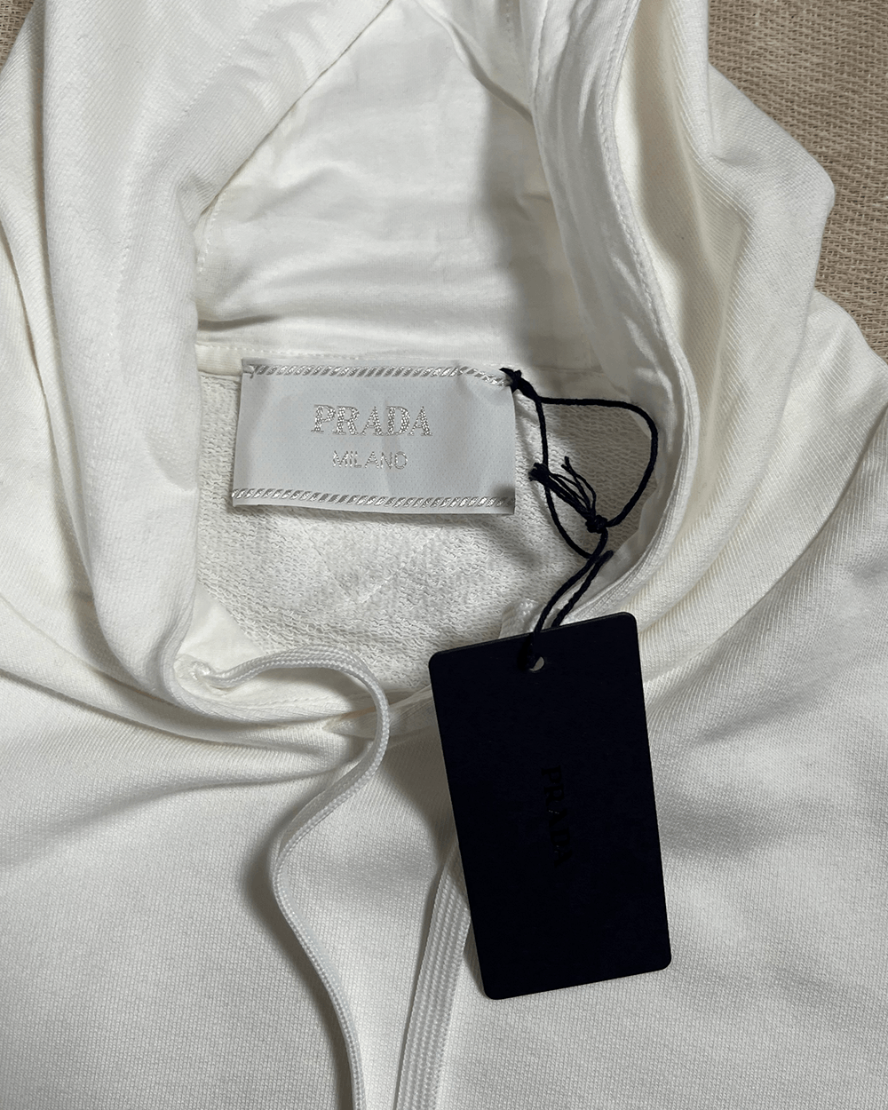 Prada Prada Raf Miuccia white hoodie M Size US M / EU 48-50 / 2 - 5 Thumbnail