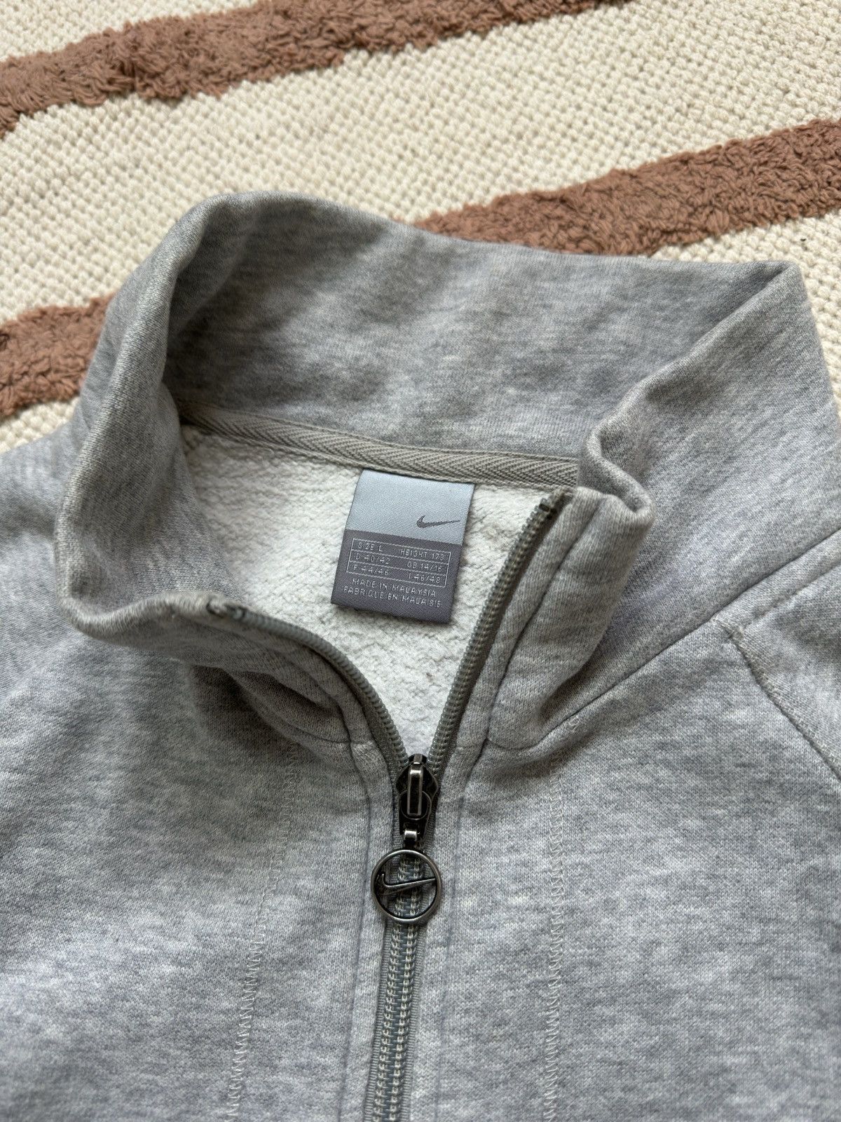 Nike 1990s NIKE MINI SWOOSH ZIP SWEATSHIRT Size L / US 10 / IT 46 - 3 Thumbnail