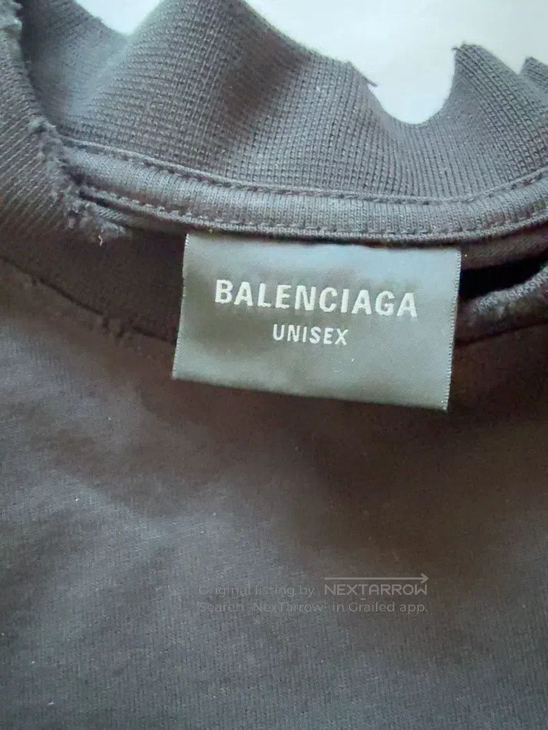 Balenciaga Balenciaga Letter printed T-shirt with round neck and shor Size US XS / EU 42 / 0 - 2 Thumbnail
