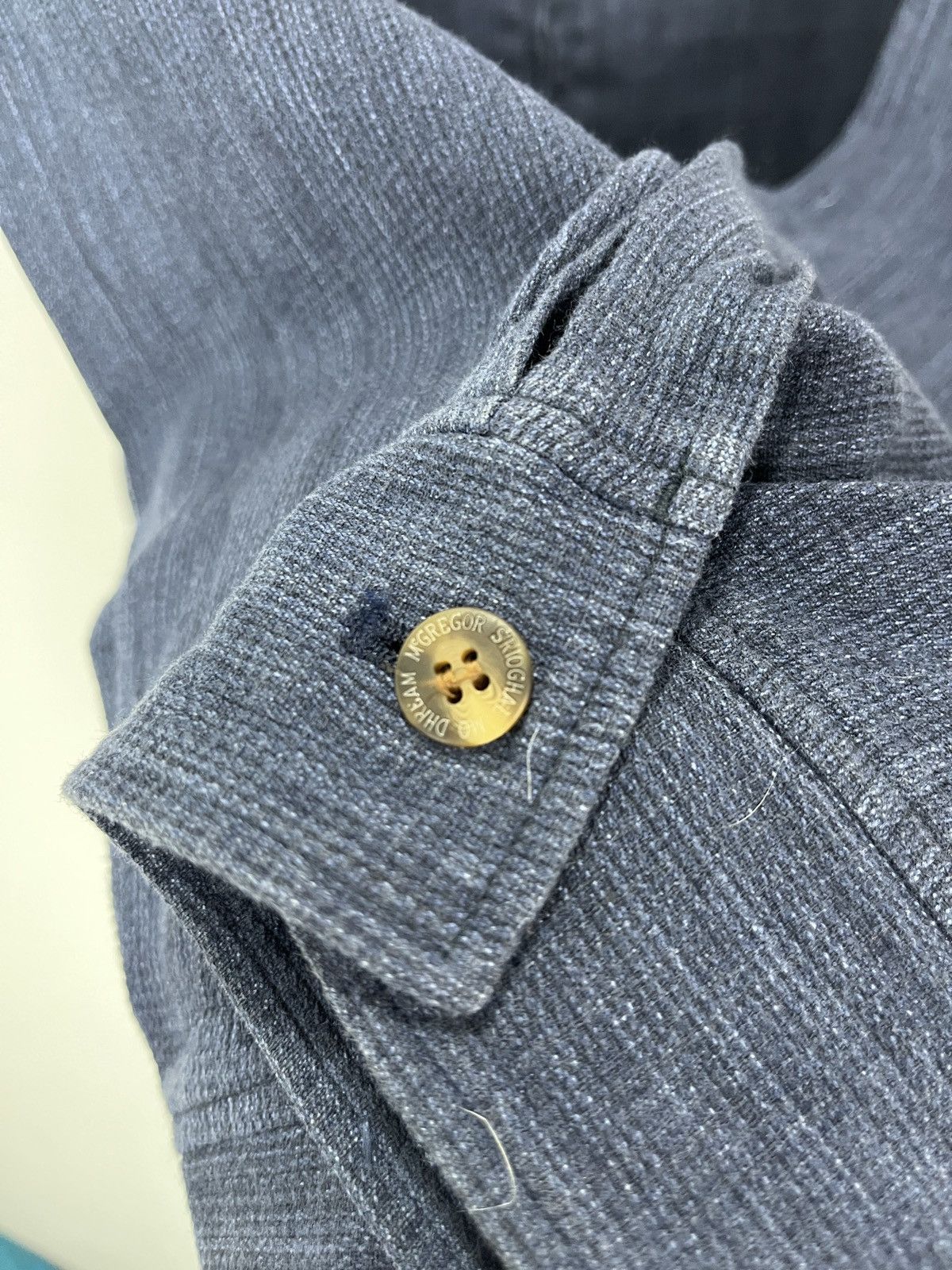 Japanese Brand × McGregor McGregor Chambray Zip Up Outerwear Casual Jacket Size US M / EU 48-50 / 2 - 6 Thumbnail