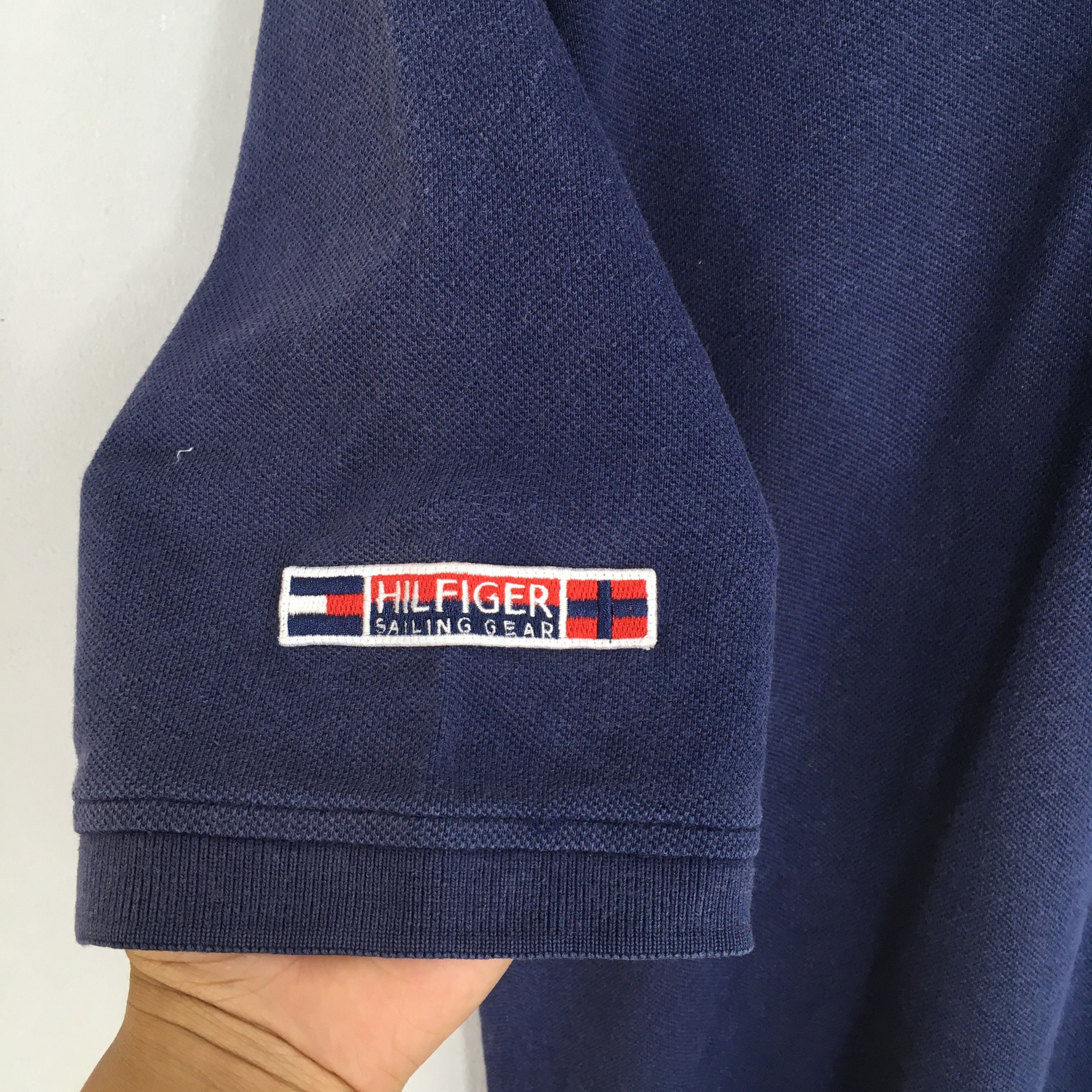 Tommy Hilfiger × Vintage Vintage 90's Tommy Hilfiger Sailing Gear Polo Shirt Medium Size US M / EU 48-50 / 2 - 5 Thumbnail