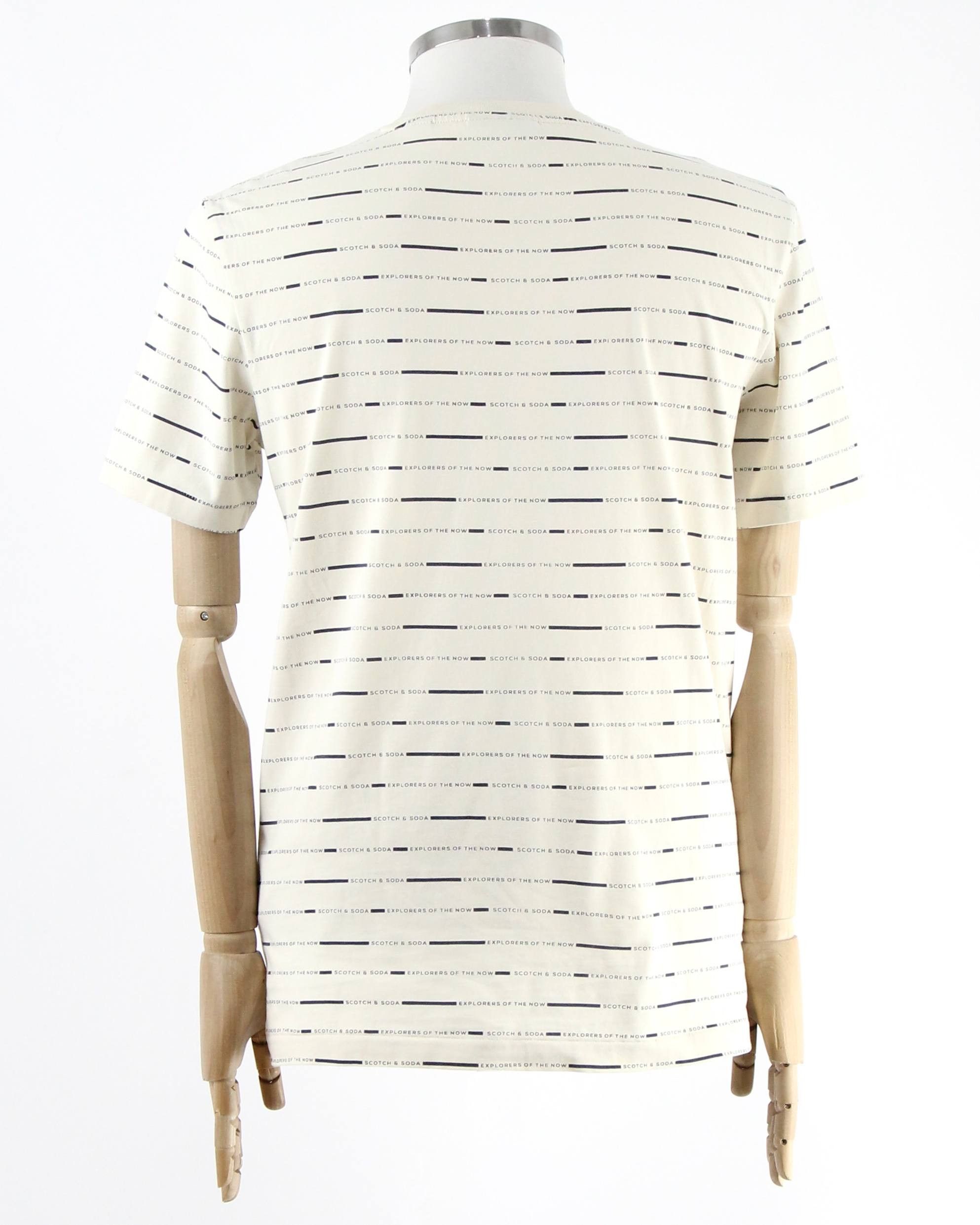 Scotch & Soda SCOTCH&SODA Beige printed T-shirt Size US M / EU 48-50 / 2 - 3 Thumbnail