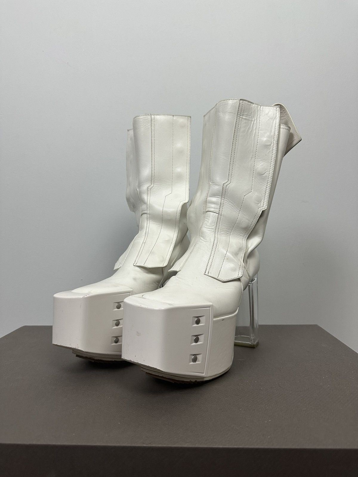 Rick Owens Fog Pocket KISS Boots | Grailed