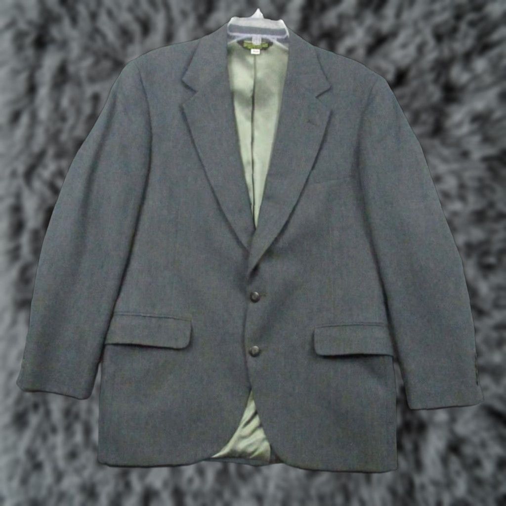Vintage VINTAGE LL Bean Men's 40R Sport Coat 2-Button Charcoal Blazer Jacket Double Vent Size 40R - 1 Thumbnail