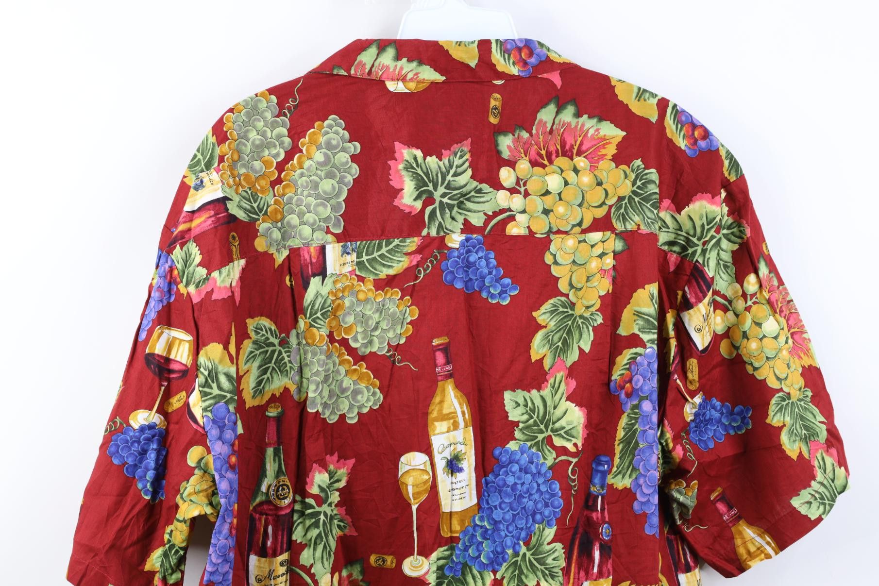 Vintage Vintage 90s Streetwear Wine Grapes Beach Luau Button Shirt Size US L / EU 52-54 / 3 - 10 Thumbnail