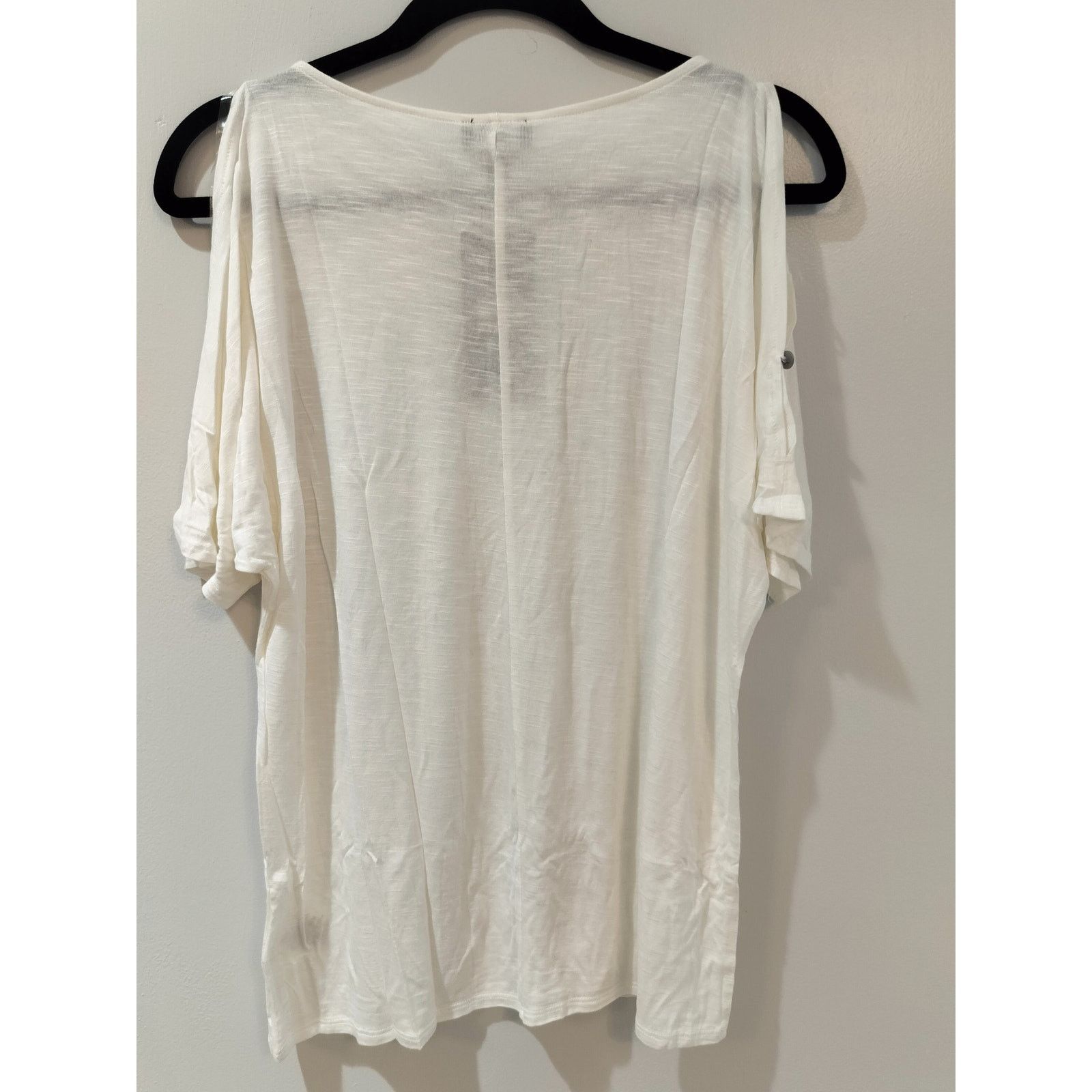Jones New York Jones New York Signature Cold Shoulder Top Ivory S Size S / US 4 / IT 40 - 3 Thumbnail
