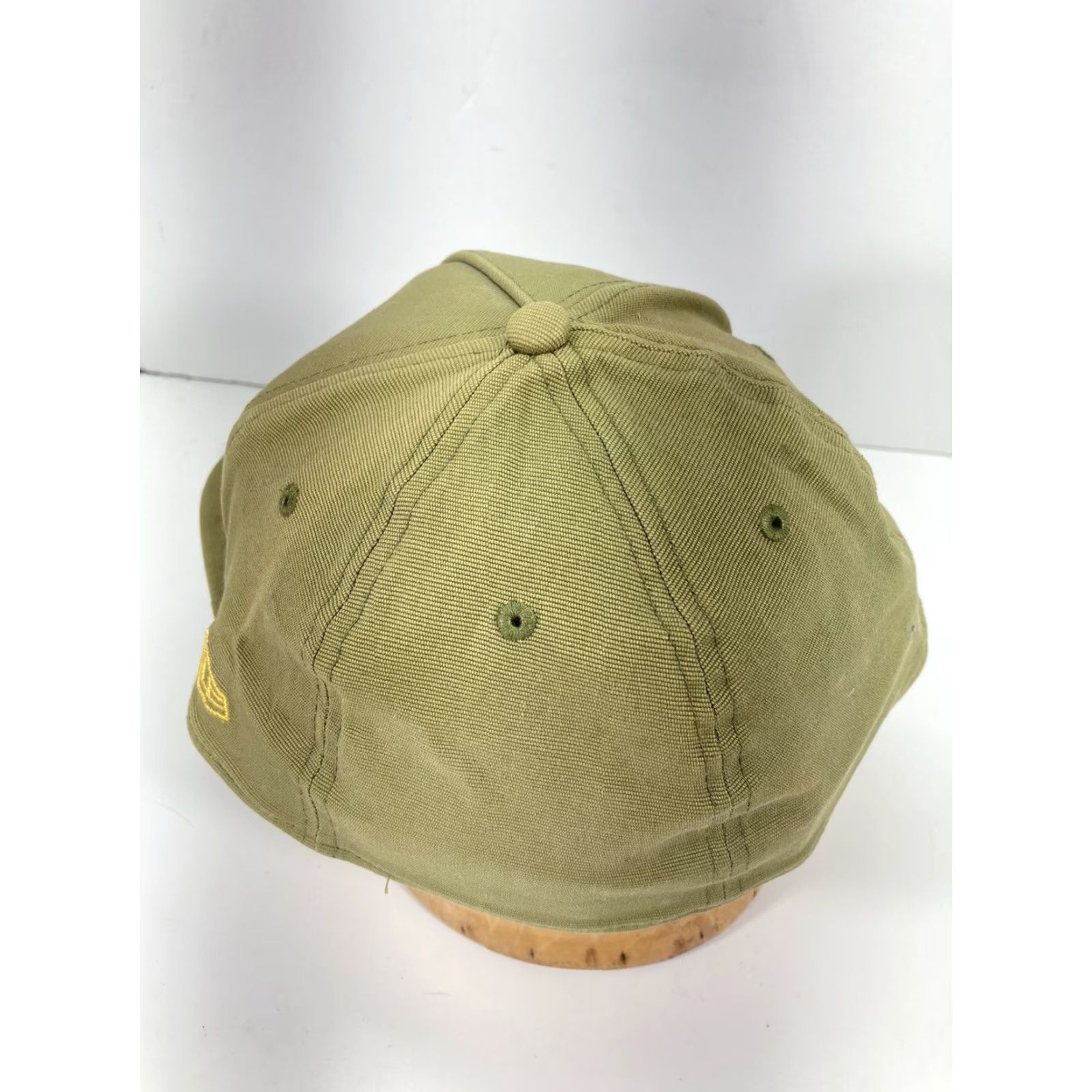 New Era Metal Mulisha New Era 39Thirty Hat Cap Khaki Beige Fitted Large XL Flat Bill Men Hat Cap Beige XL Large Solid Flat Cap Size ONE SIZE - 4 Thumbnail