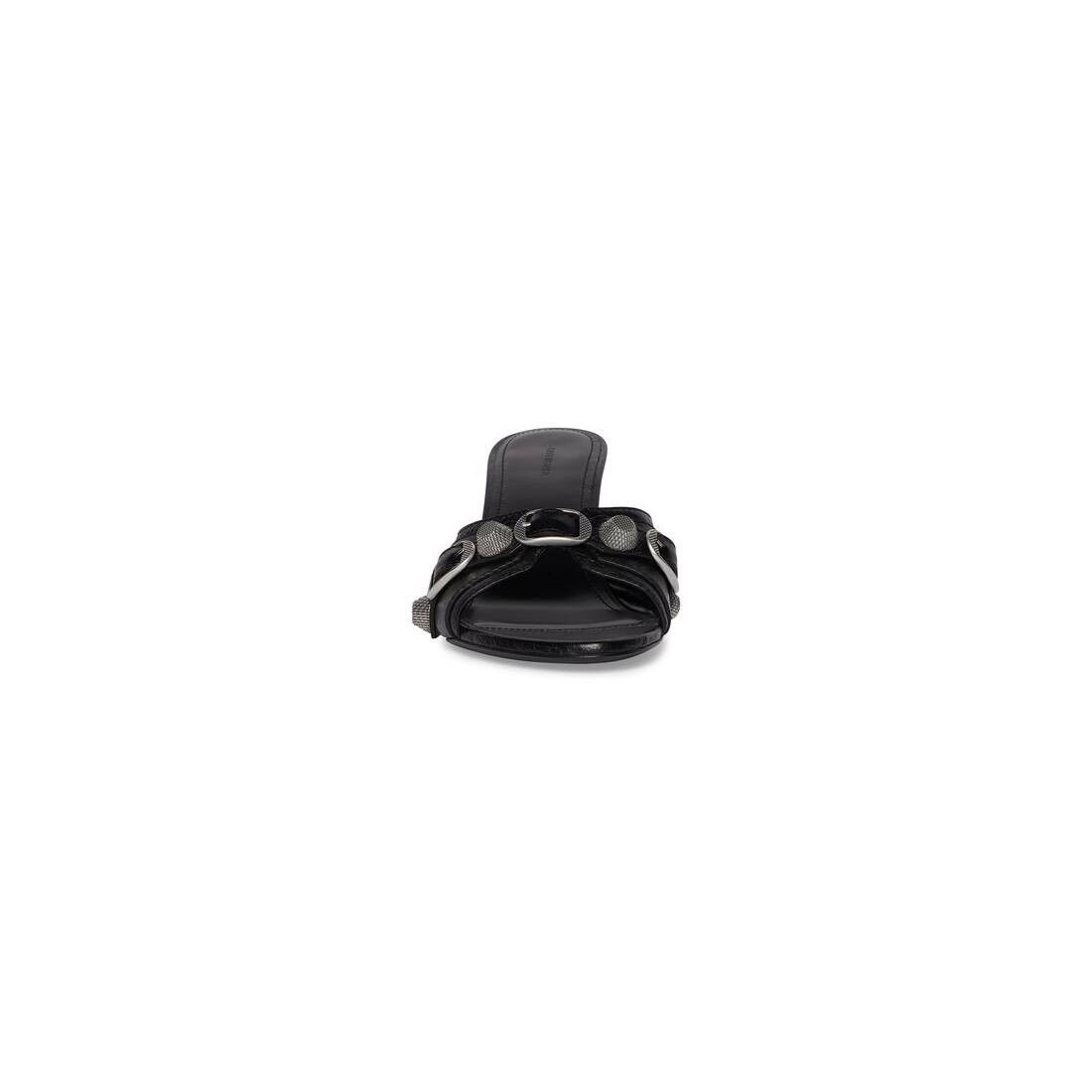 Balenciaga o1w1db10625 Cagole 70mm Sandals in Black Size US 5 / IT 35 - 3 Thumbnail