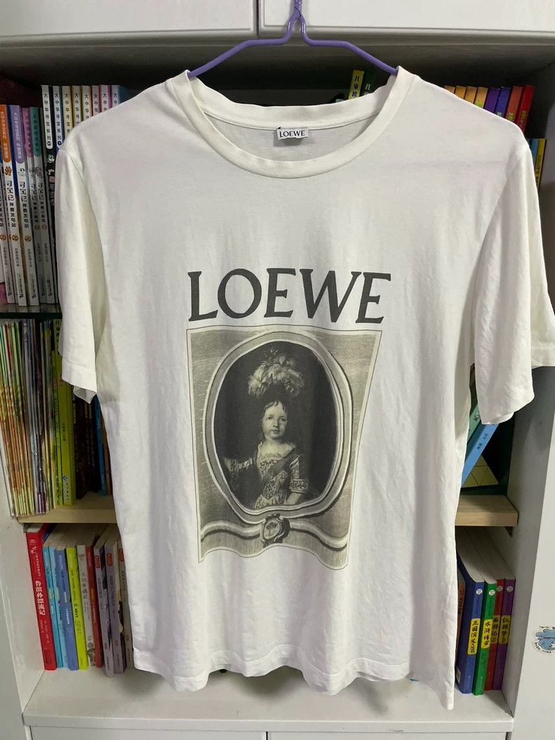 Loewe LOEWE Classic Portrait White T-Shirt - dmc Size US M / EU 48-50 / 2 - 1 Thumbnail