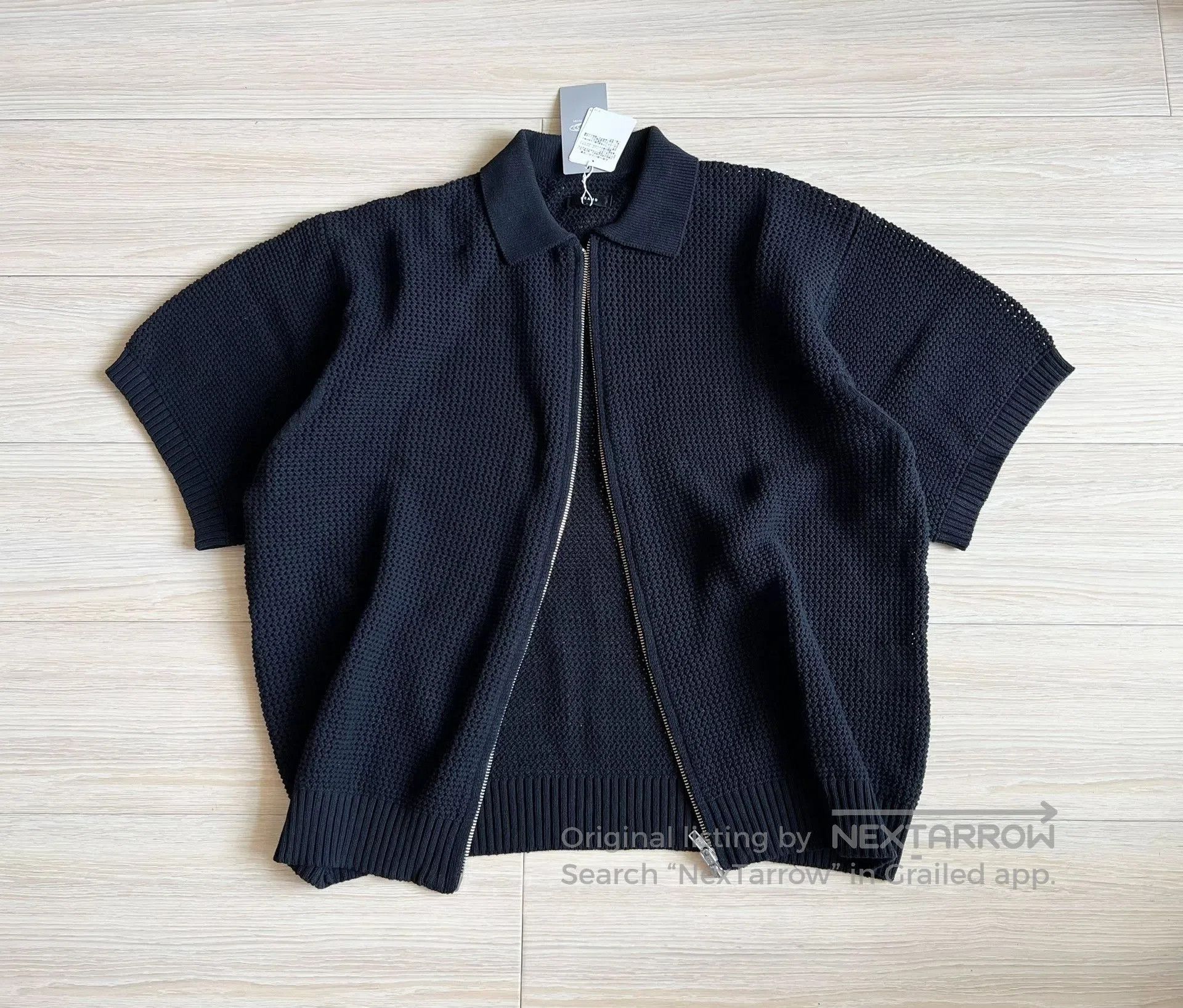 Beams Plus Beams Hollow Knit Zip Short Sleeve Cardigan. Size US L / EU 52-54 / 3 - 2 Thumbnail