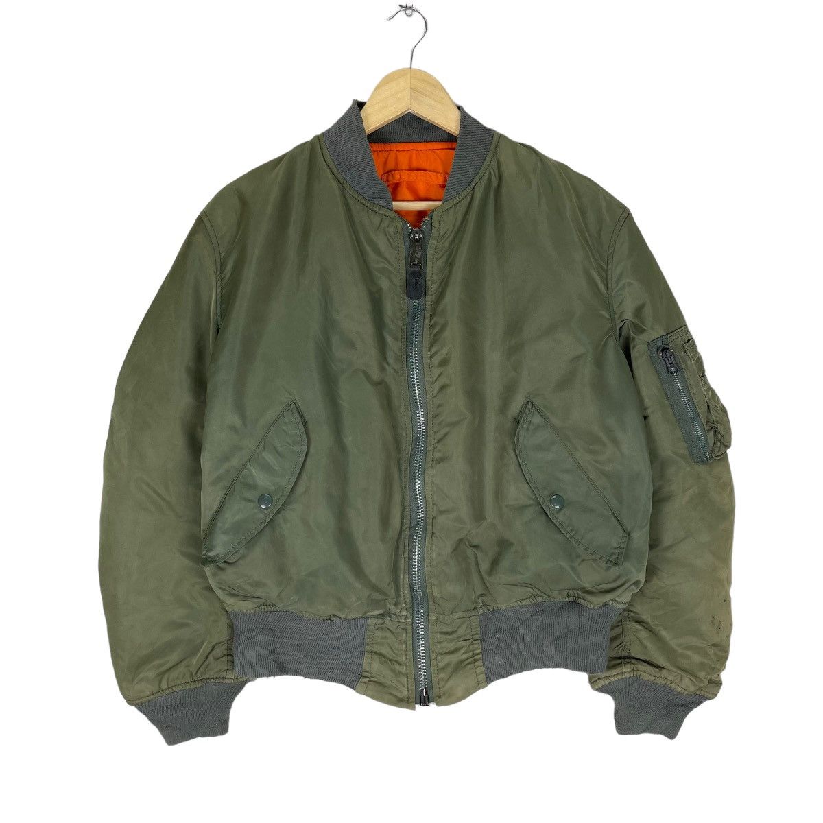 ❄️ALPHA INDUSTRIES MA-1 FLYERS BOMBER VARSITY RIOT JACKET
