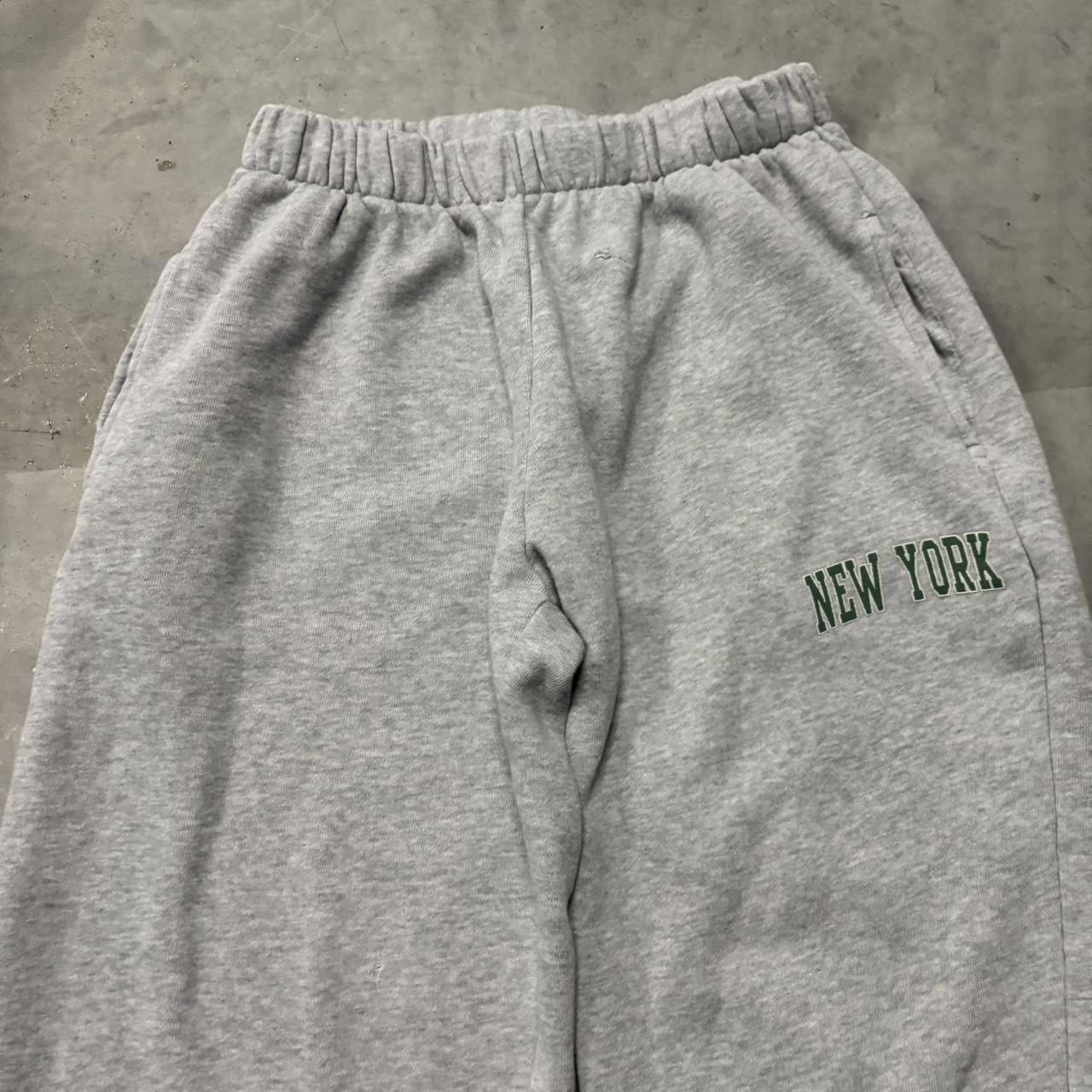 Japanese Brand × Vintage Crazy Vintage Y2K/2000s Light Grey Streetwear Essential Sweatpants! Size US 28 / EU 44 - 4 Thumbnail