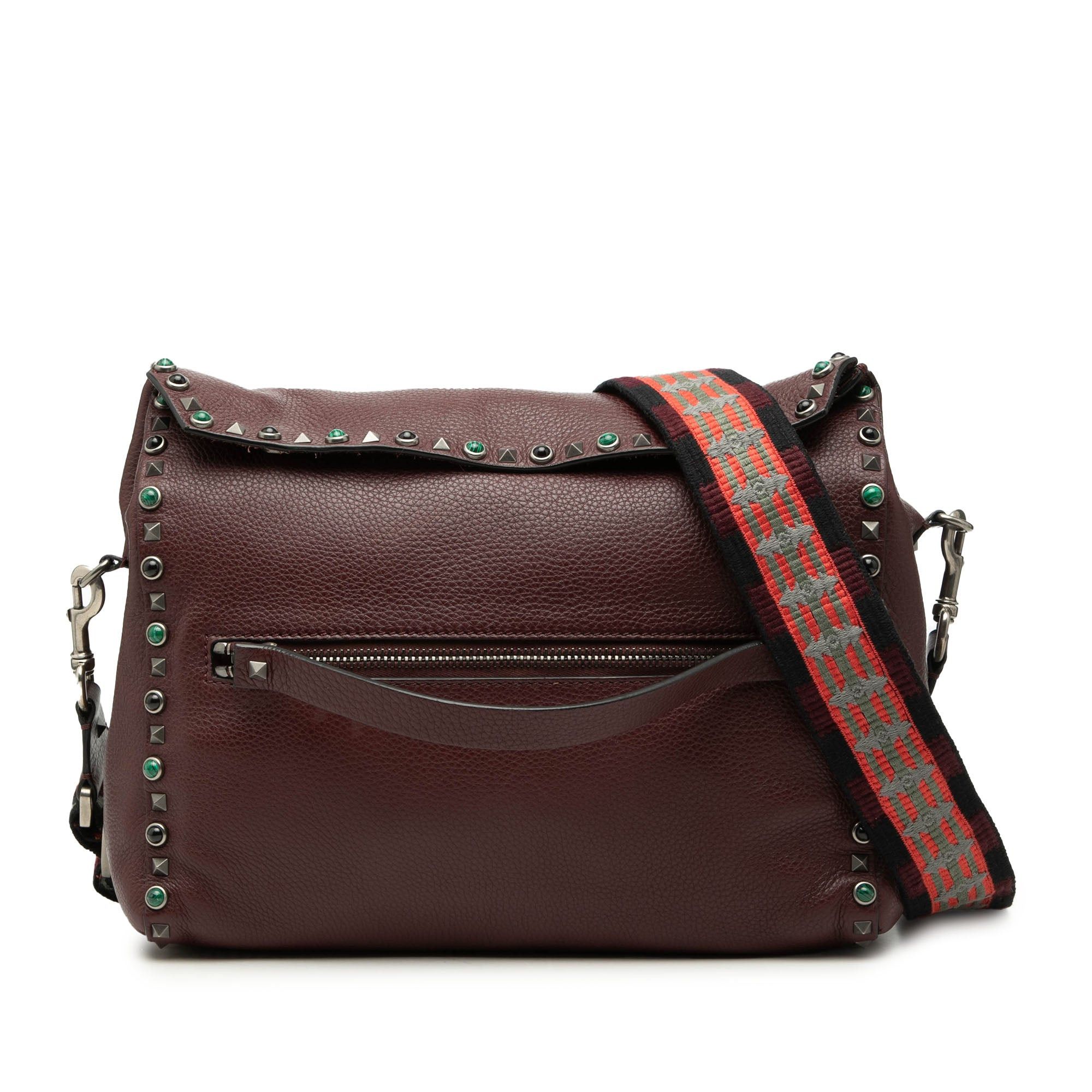 Valentino Leather Rolling Rockstud Crossbody Size ONE SIZE - 1 Thumbnail