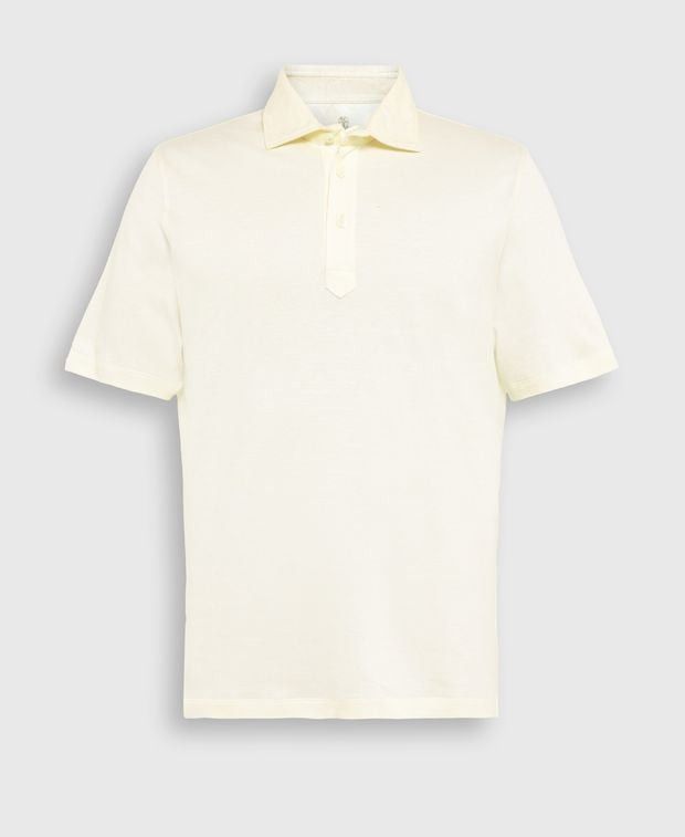 Brunello Cucinelli Linen-blend polo shirt Size US L / EU 52-54 / 3 - 1 Thumbnail