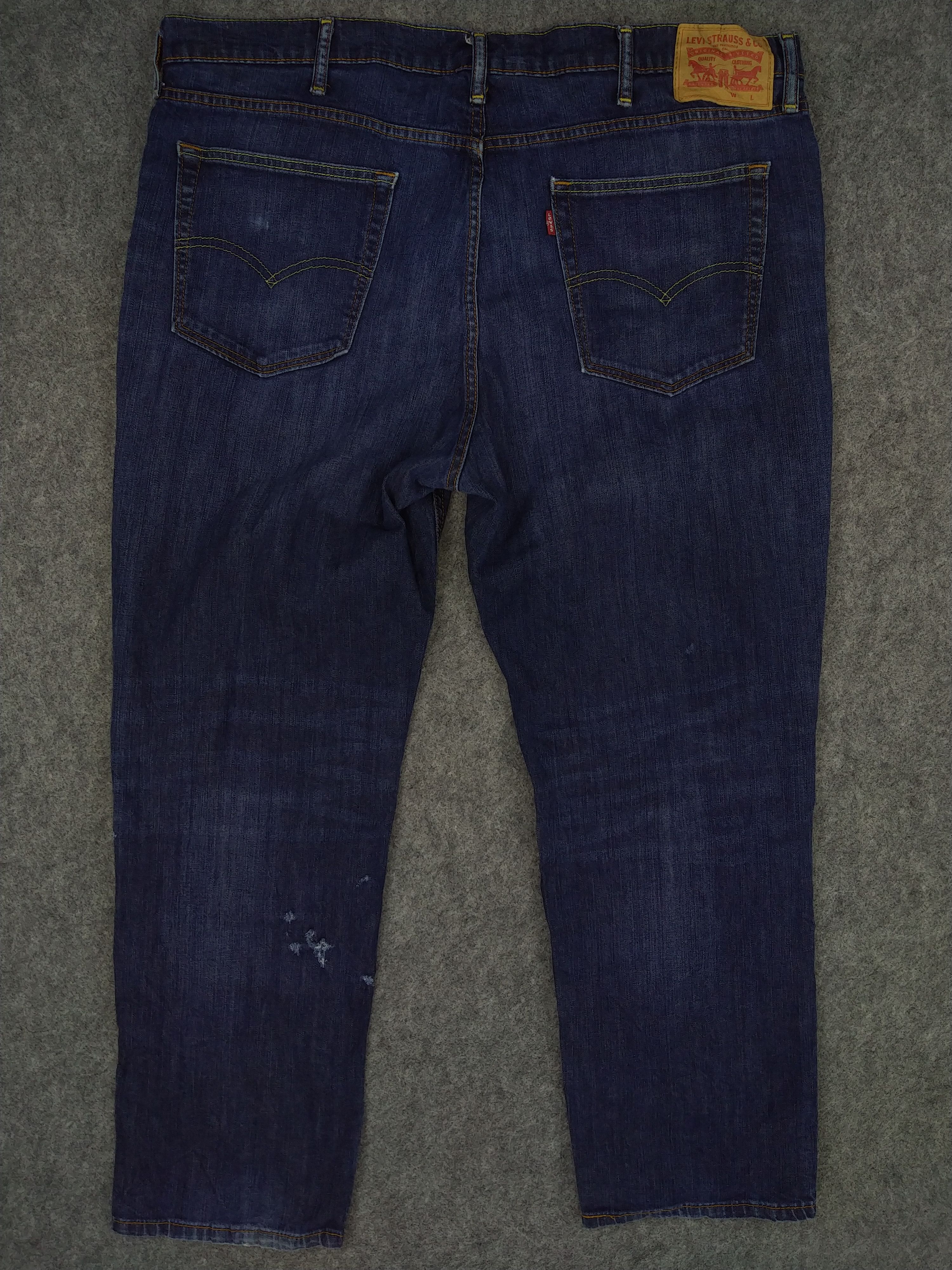Levi's Distressed Dark Blue Vintage Levi's Denim 41x29.5 -JN401 Size US 41 - 2 Thumbnail