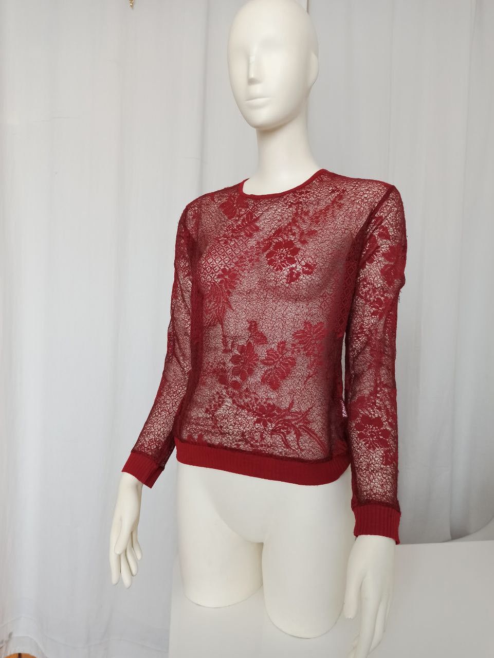 Kenzo Kenzo Takada vintage transperent floral lace sweater Size M / US 6-8 / IT 42-44 - 1 Thumbnail