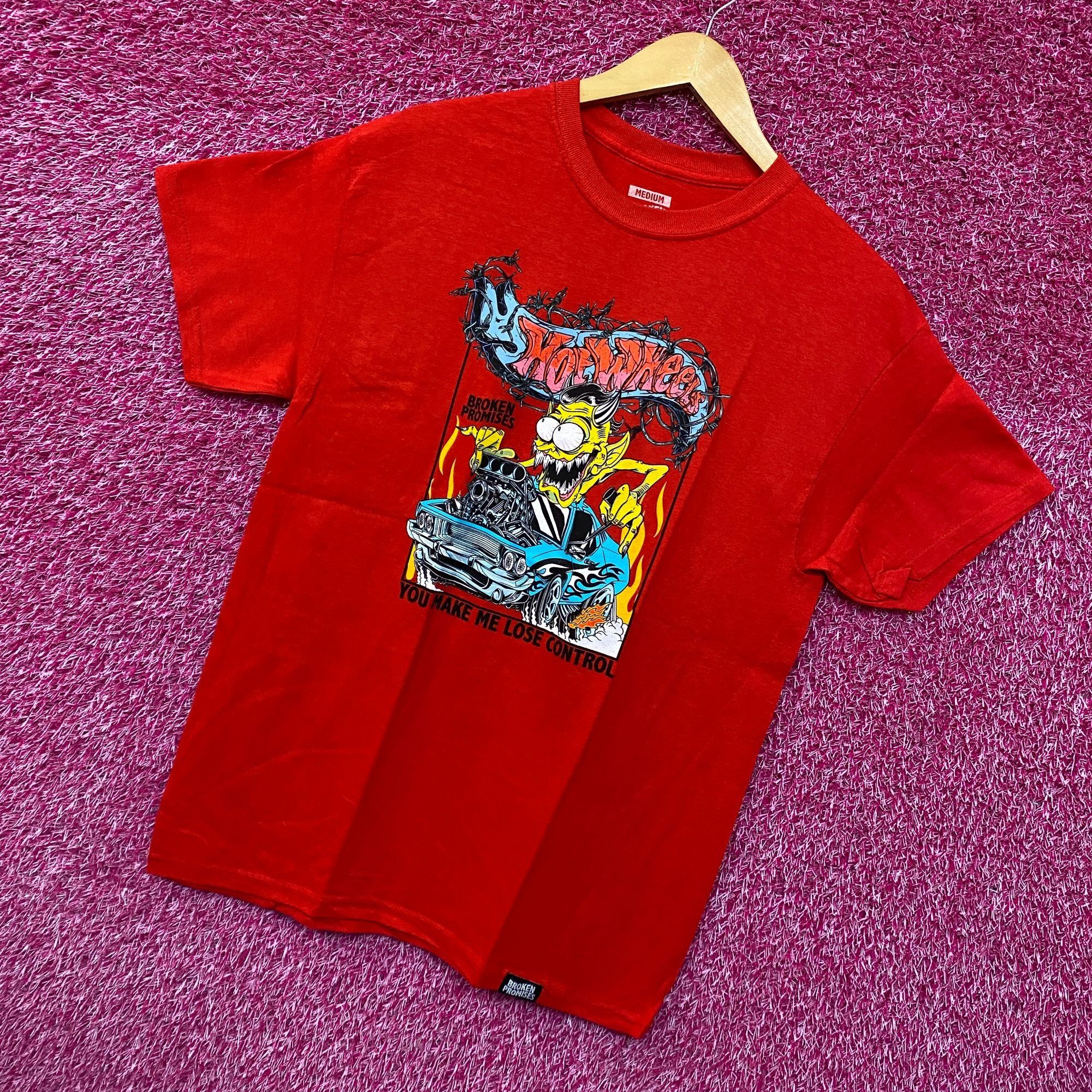 Broken Promises Co. Hot wheels broken promises red Tshirt size medium Size US M / EU 48-50 / 2 - 3 Thumbnail