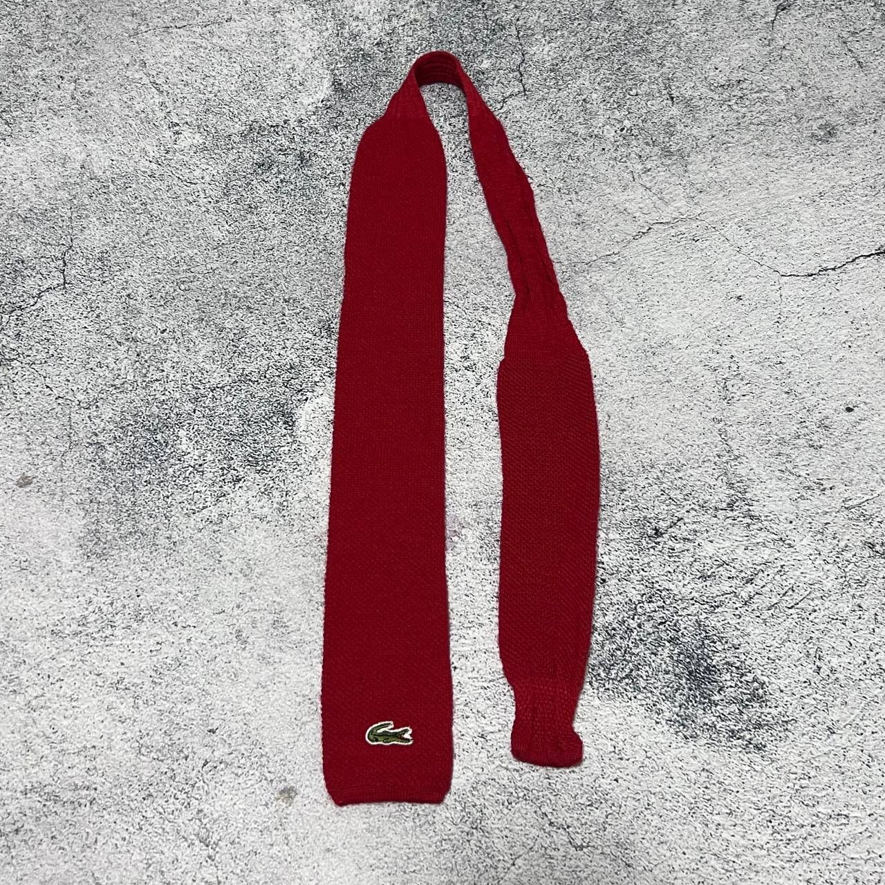 Lacoste Vintage Wool Tie Lacoste Chemise Red Size ONE SIZE - 5 Thumbnail