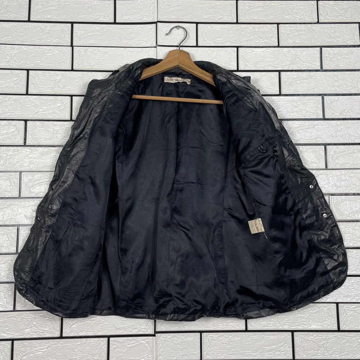 Japanese Brand C'est Chouette Leather Jacket Size M / US 6-8 / IT 42-44 - 11 Thumbnail