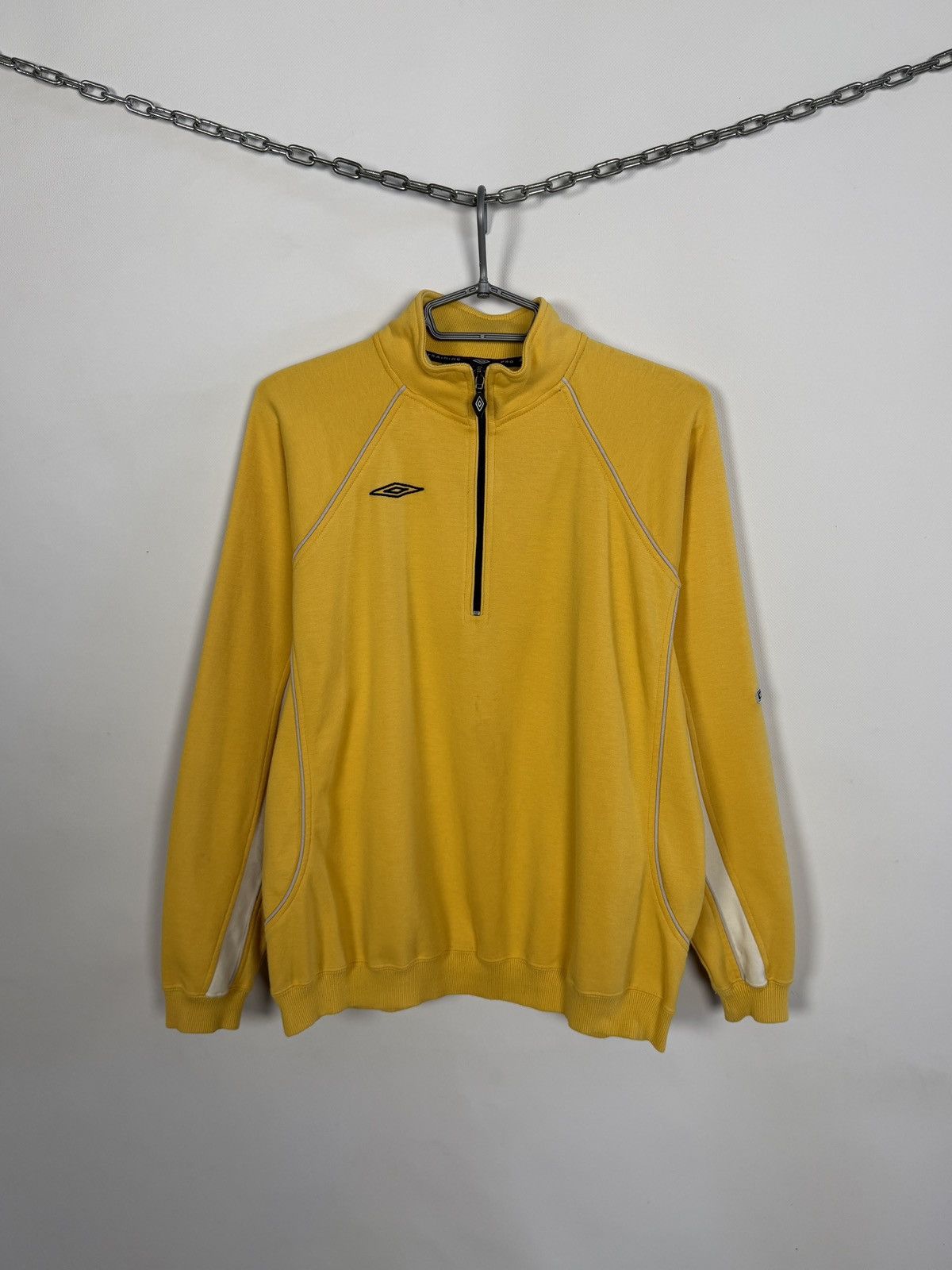Umbro Umbro Vintage Sweatshirt 1/4 Zip Pullover Yellow Size S Size US S / EU 44-46 / 1 - 1 Thumbnail